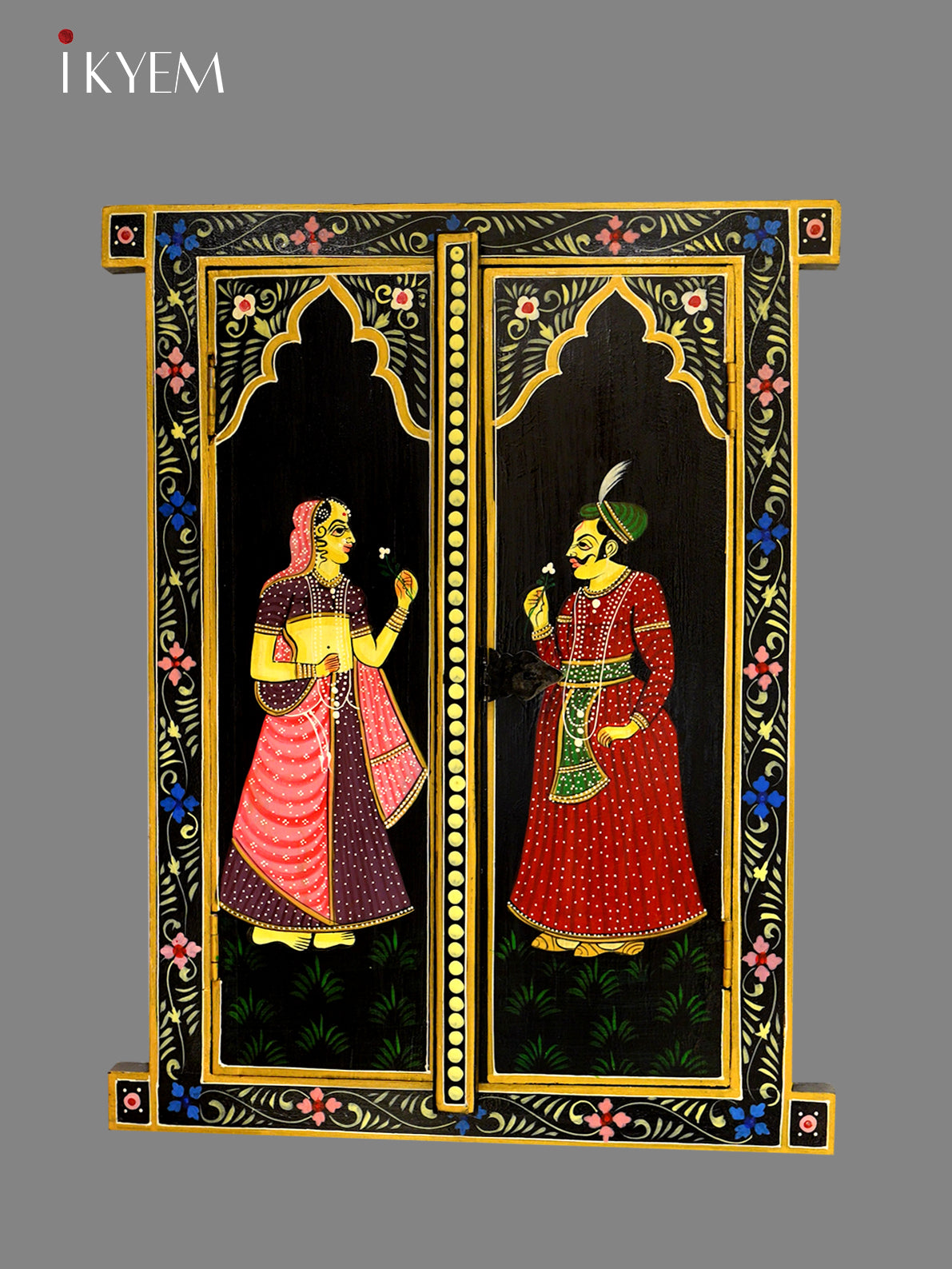 Handpainted king & Queen (Raja Rani)wall Frames