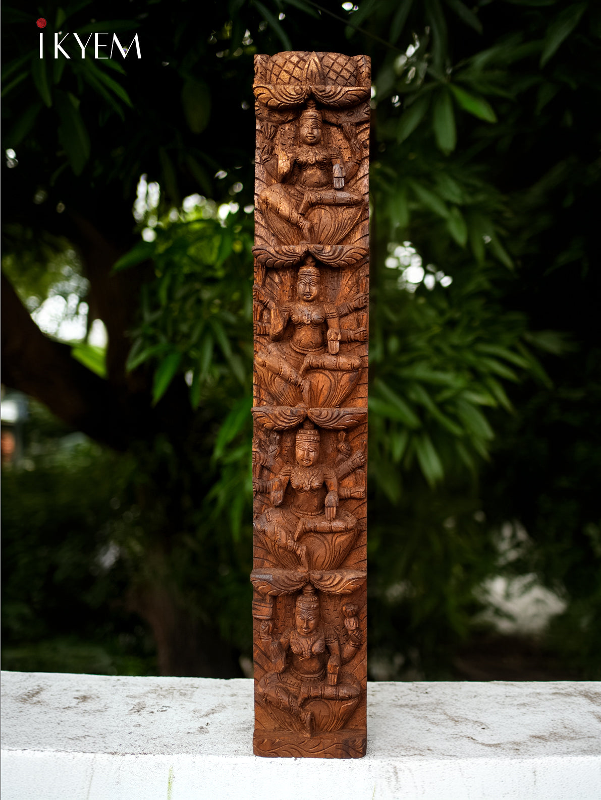 Hand Carved Asta Lakshmi Panel