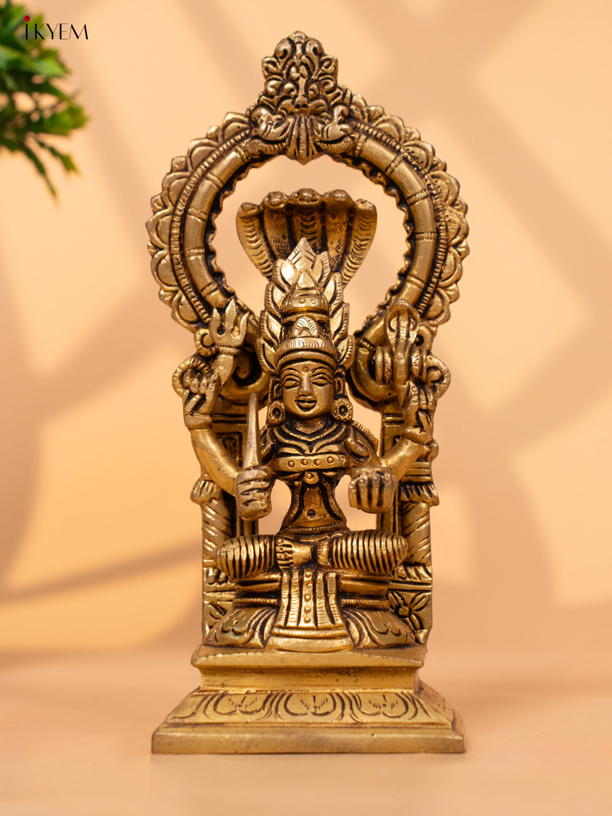 Goddess Kamakshi Idol Brass Idol - 7.2 Inch - 3E31191