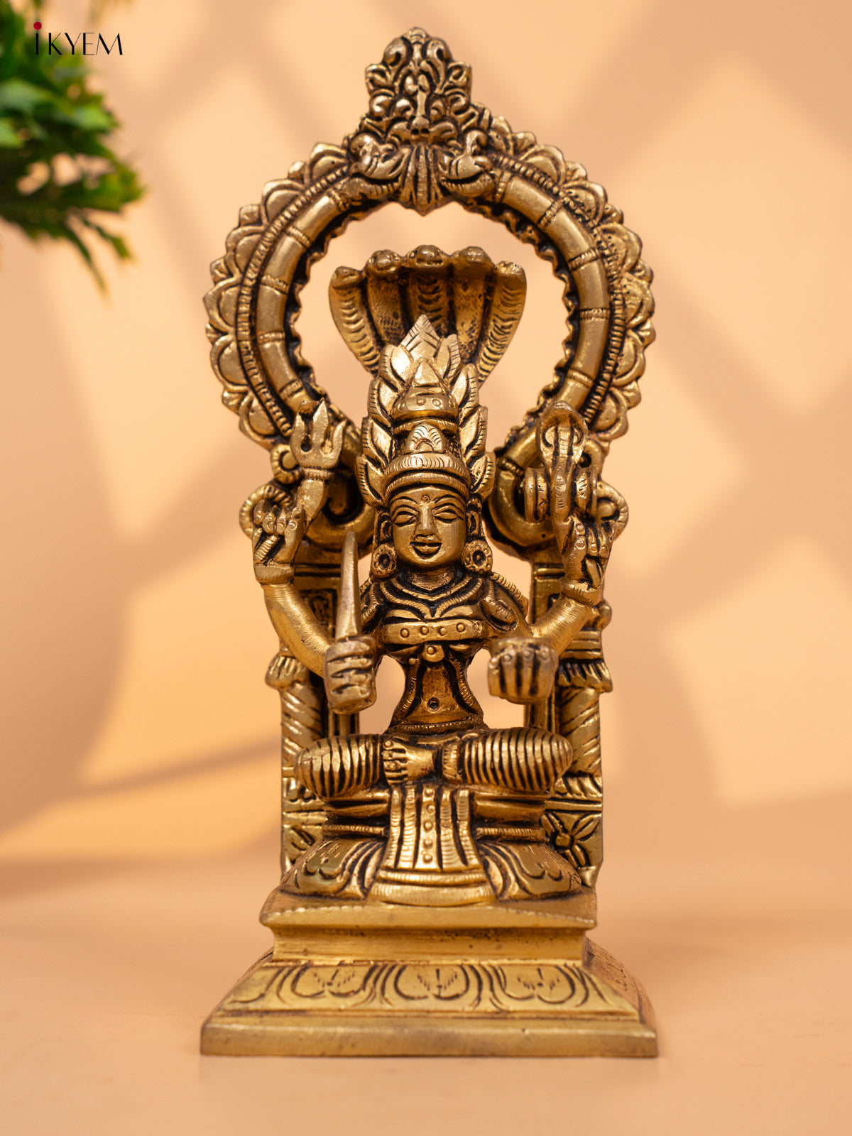 Goddess Kamakshi Idol Brass Idol - 7.2 Inch - 3E31191