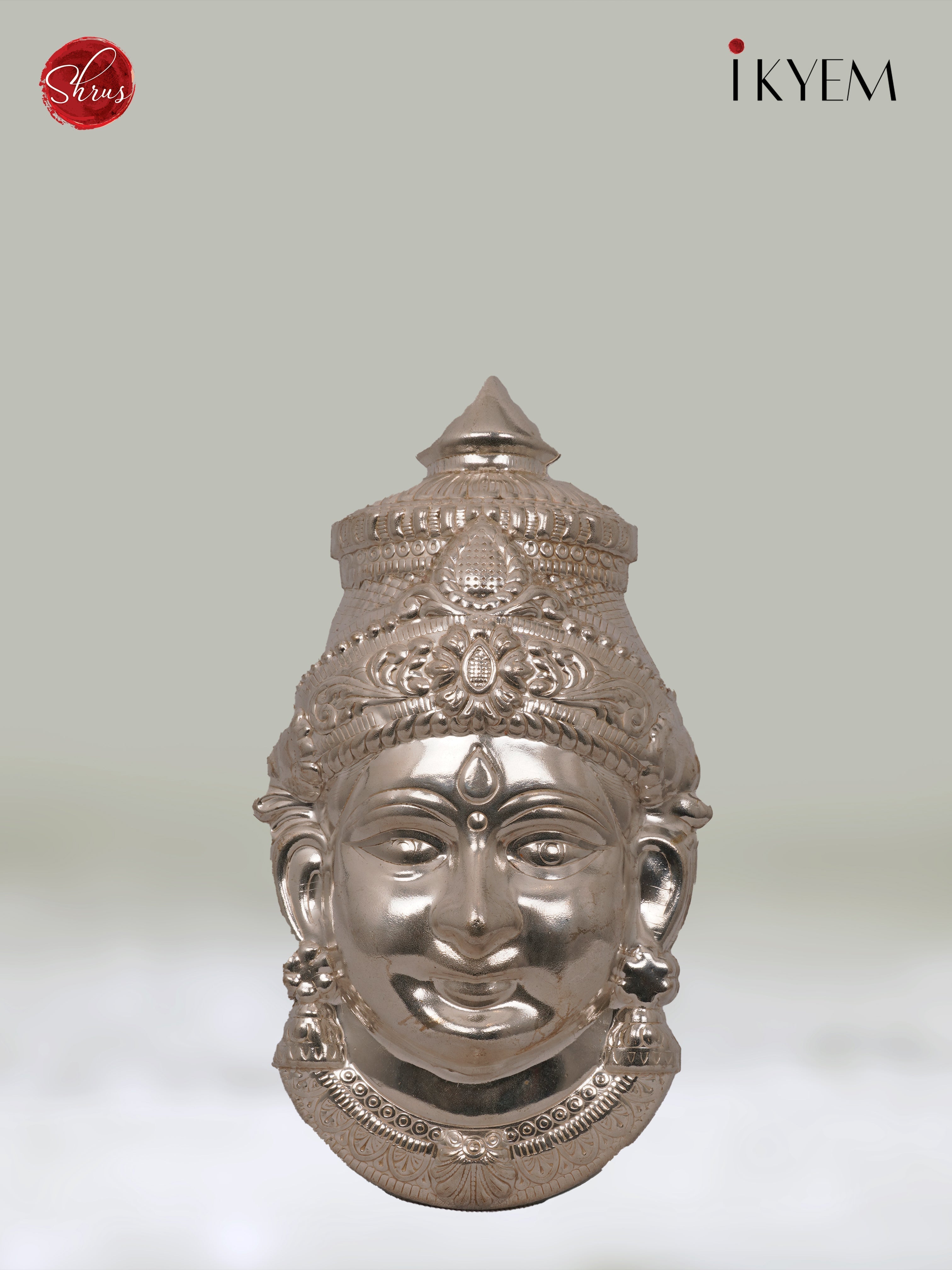 German Silver Lakshmi Face