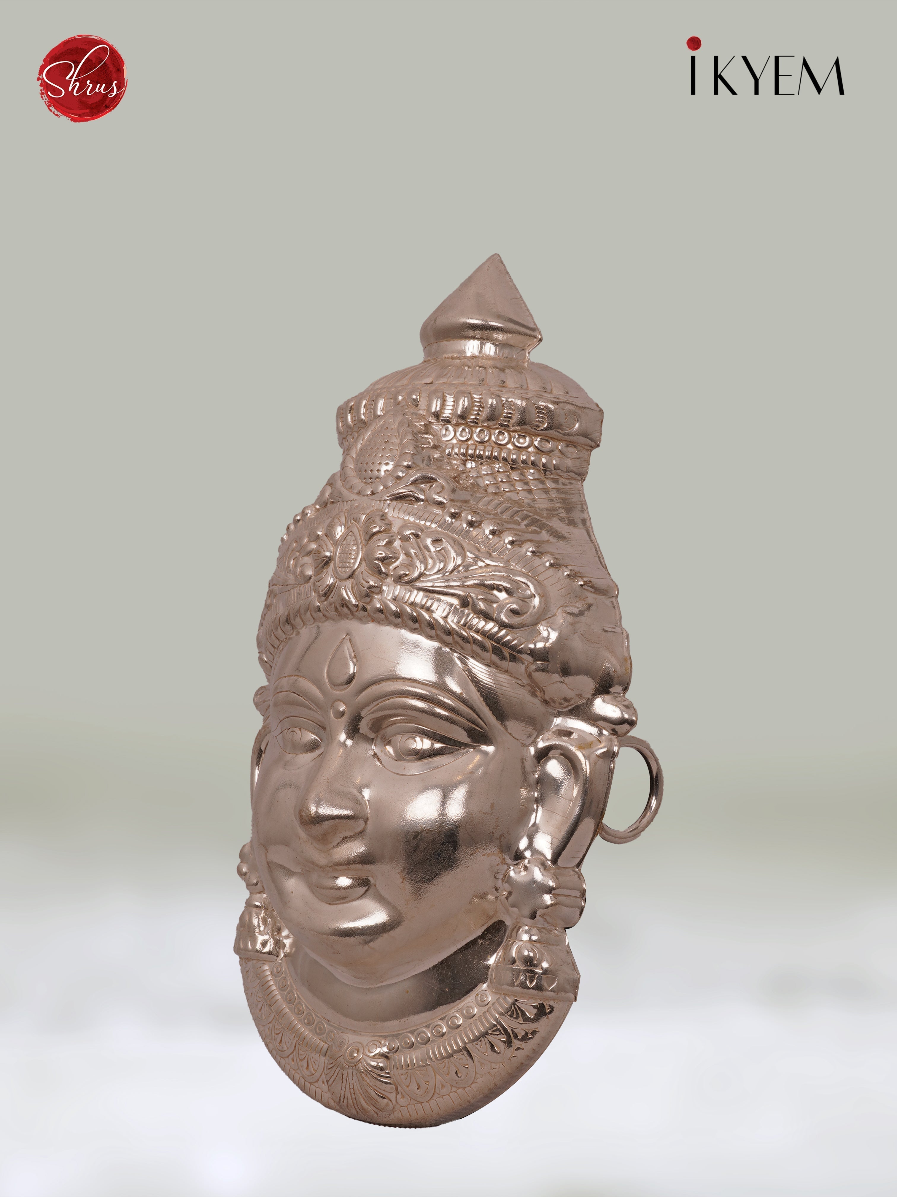 German Silver Lakshmi Face