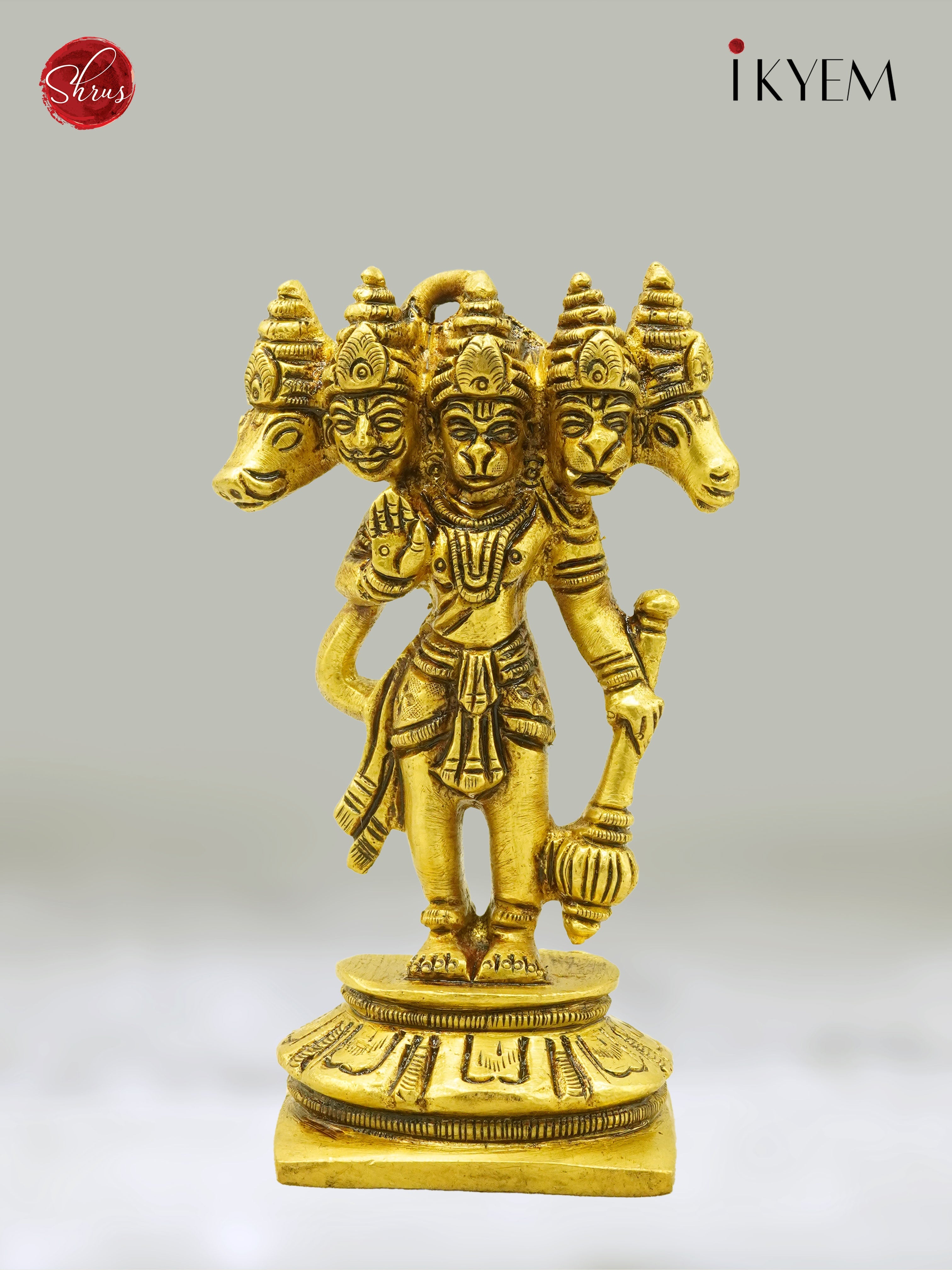 Panchamuki Hanuman  Brass Idol - Return Gift