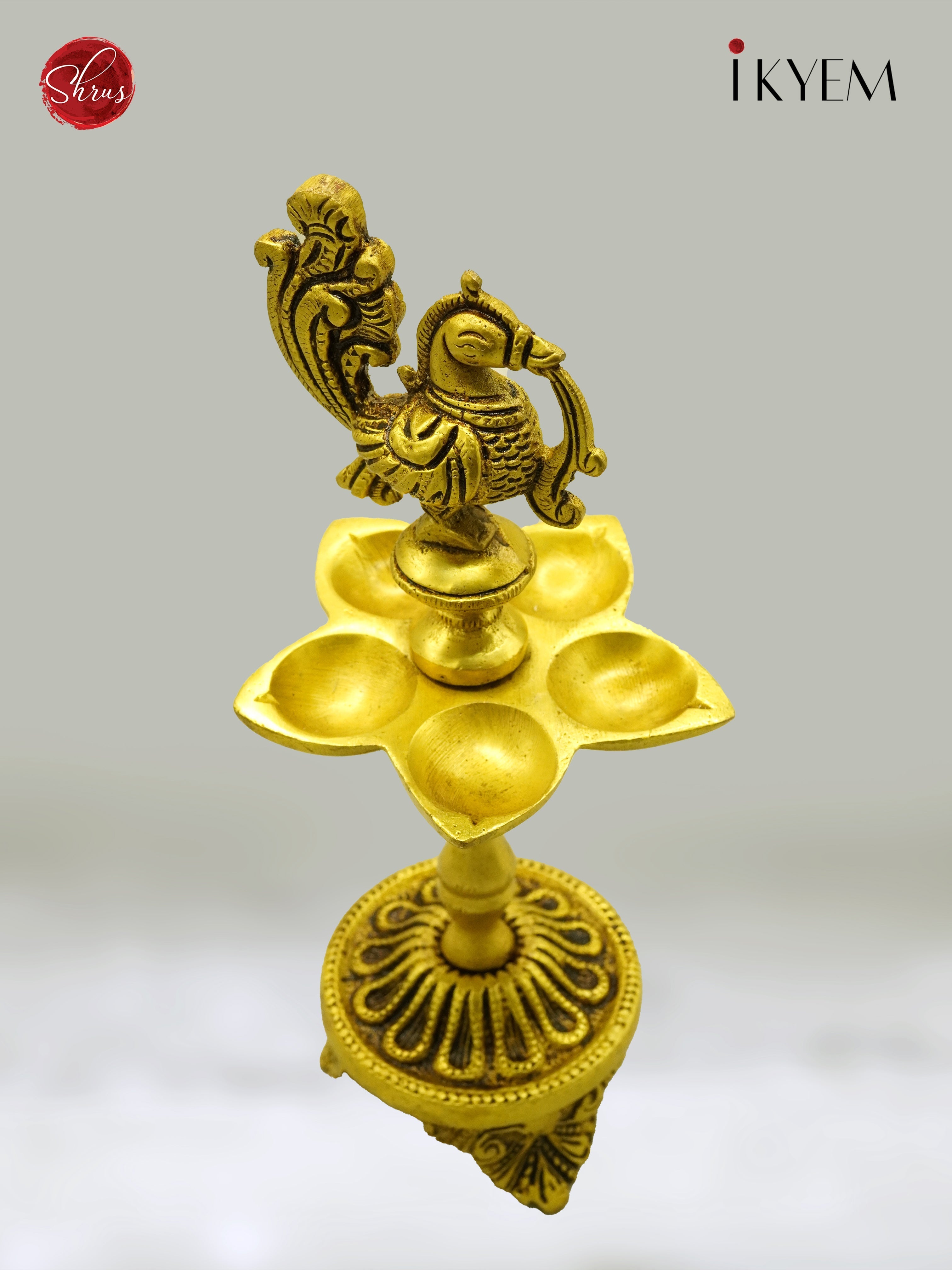 Annapakshi Brass Diya - Pooja Articles