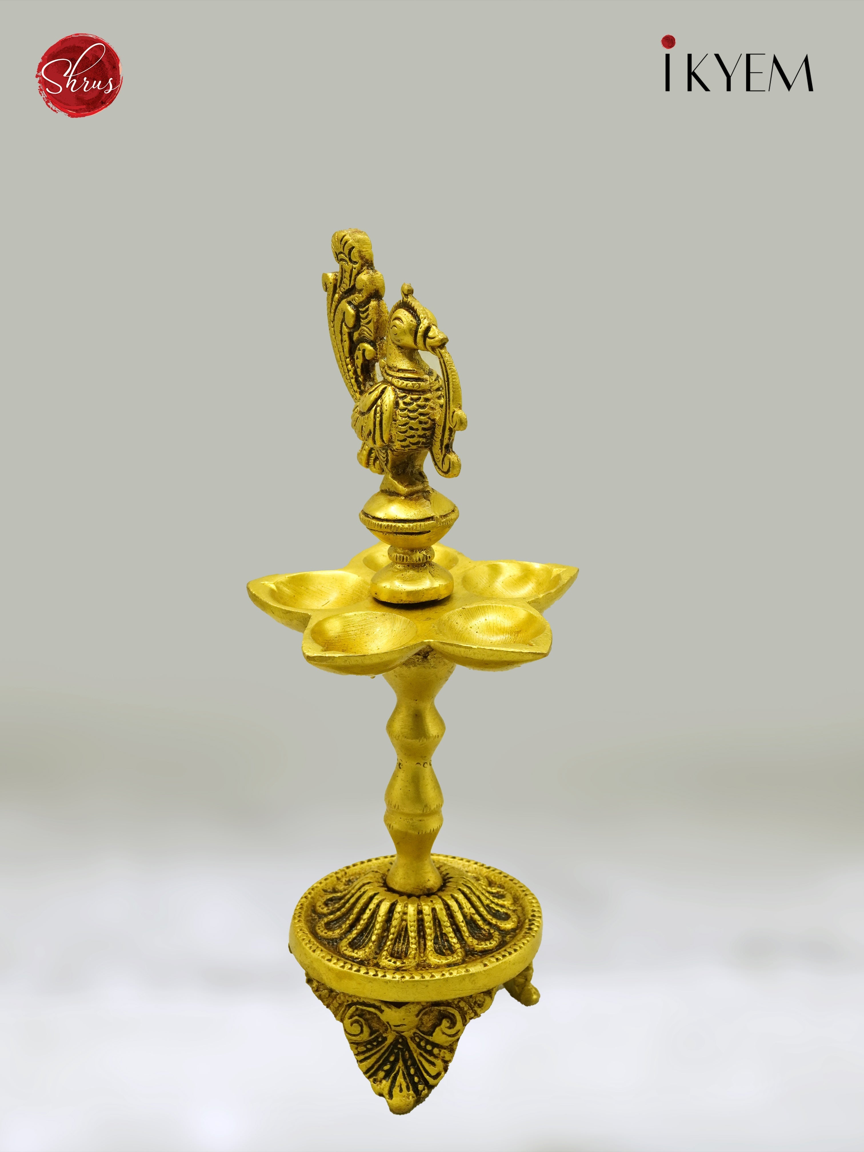 Annapakshi Brass Diya - Pooja Articles