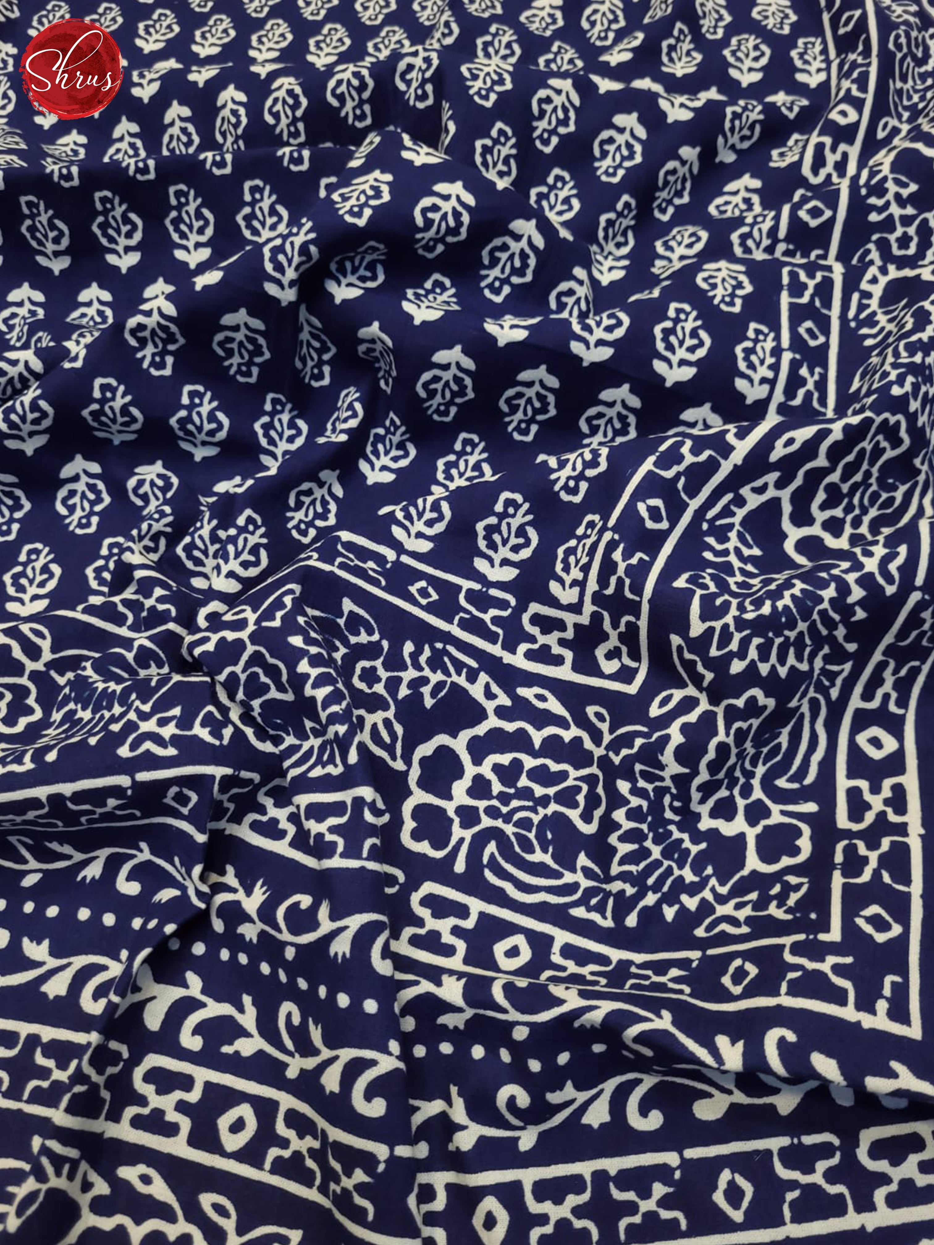 Blue&  White - Jaipuri Printed Double Bed Spread