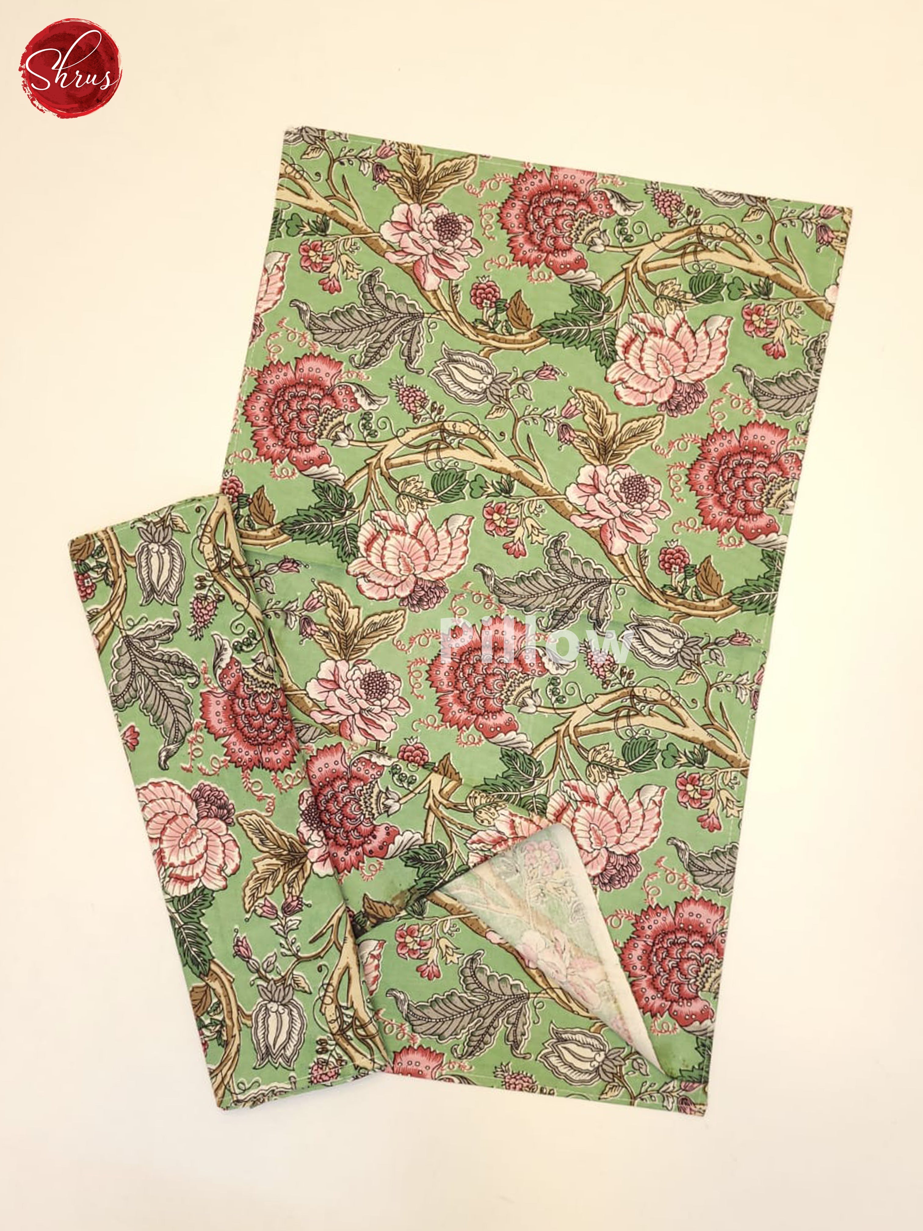 Green & Red- Jaipuri Printed Double Bed Spread