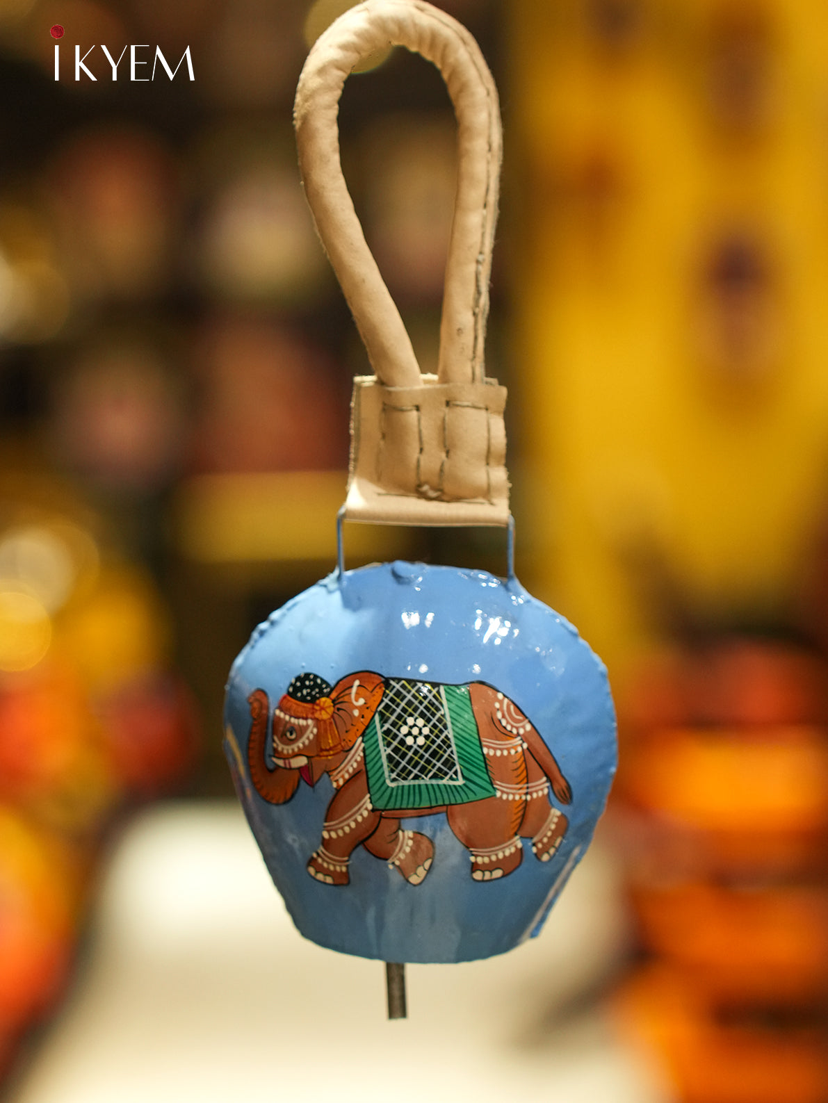 Elephant Hand painted Cow Bell