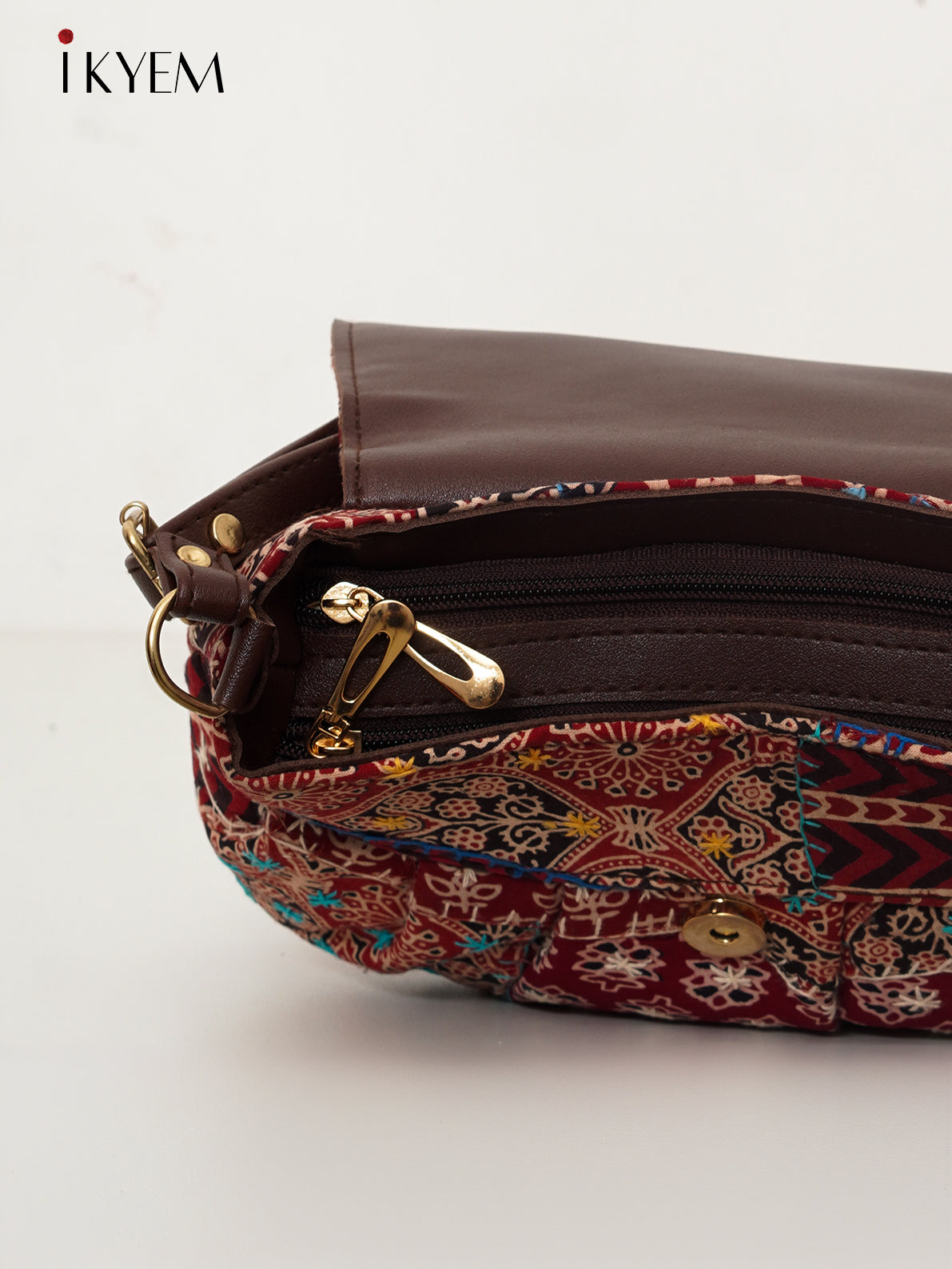 Maroon - Ajrakh Handbags