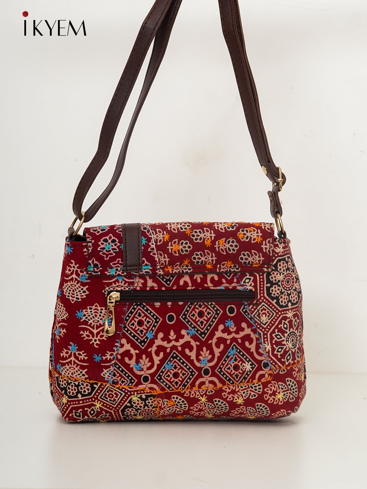 Maroon - Ajrakh Handbags