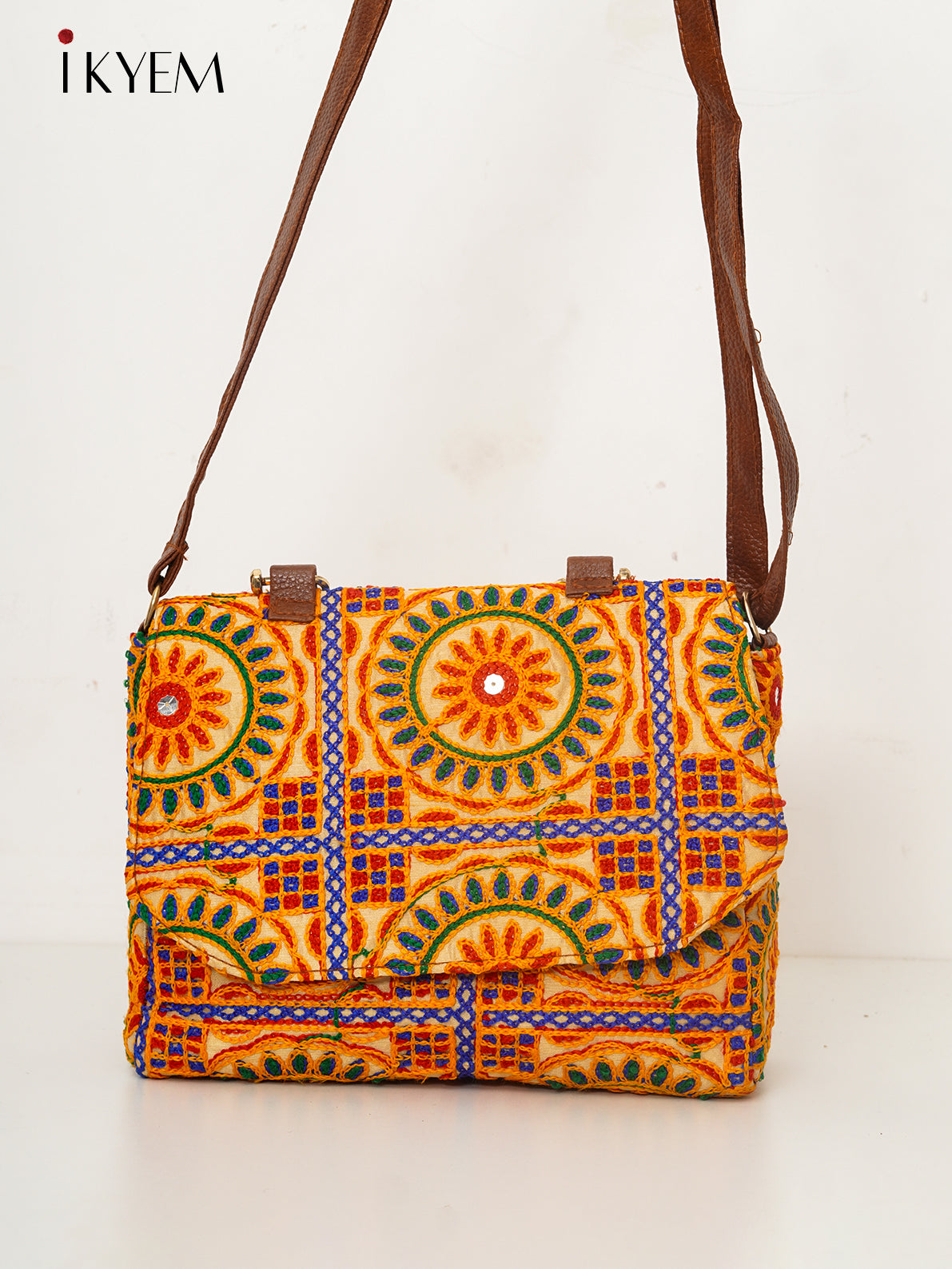 Yellow - Ajrakh Handbag