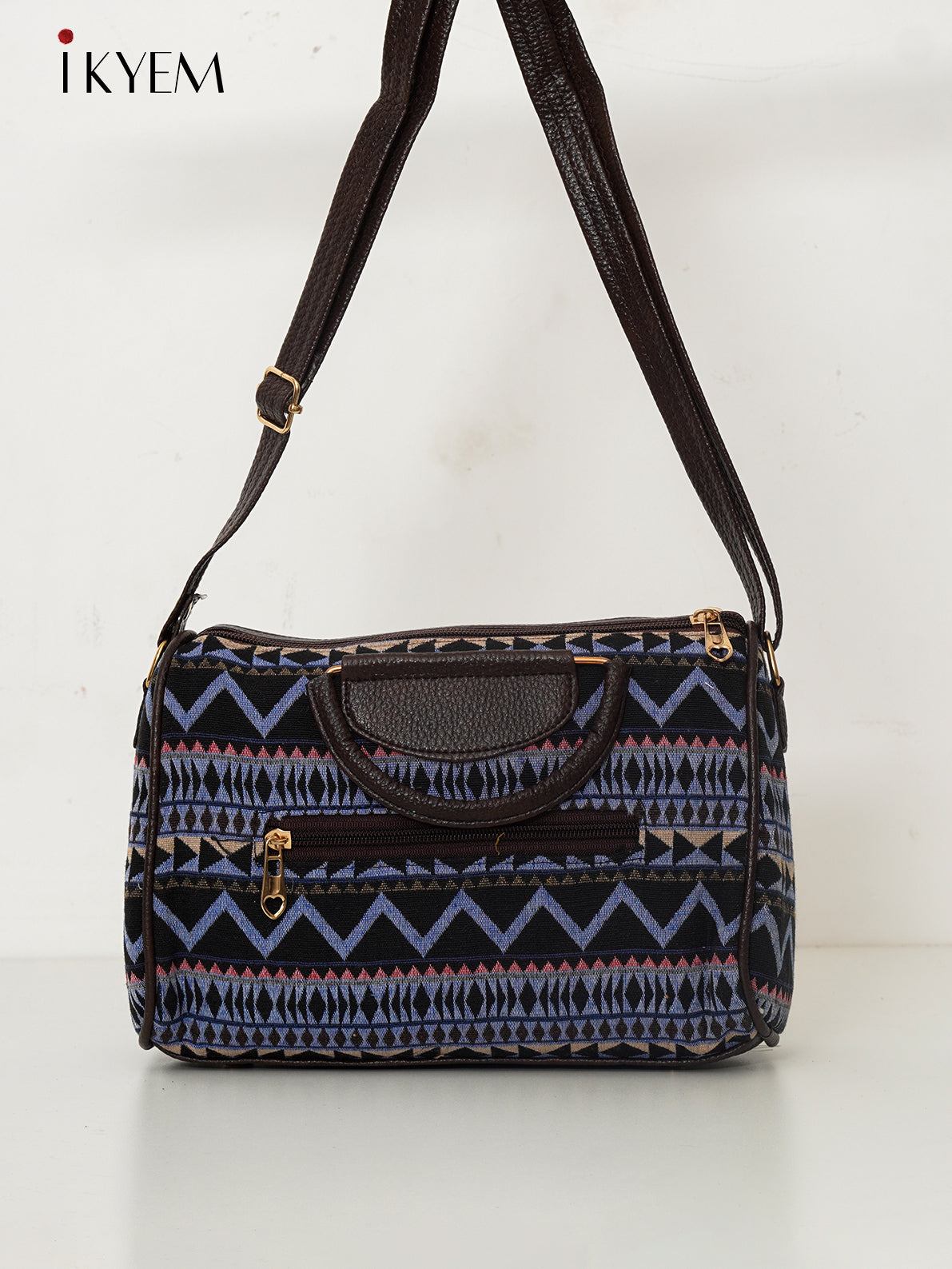 Black  & Blue - Ajrakh Handbag