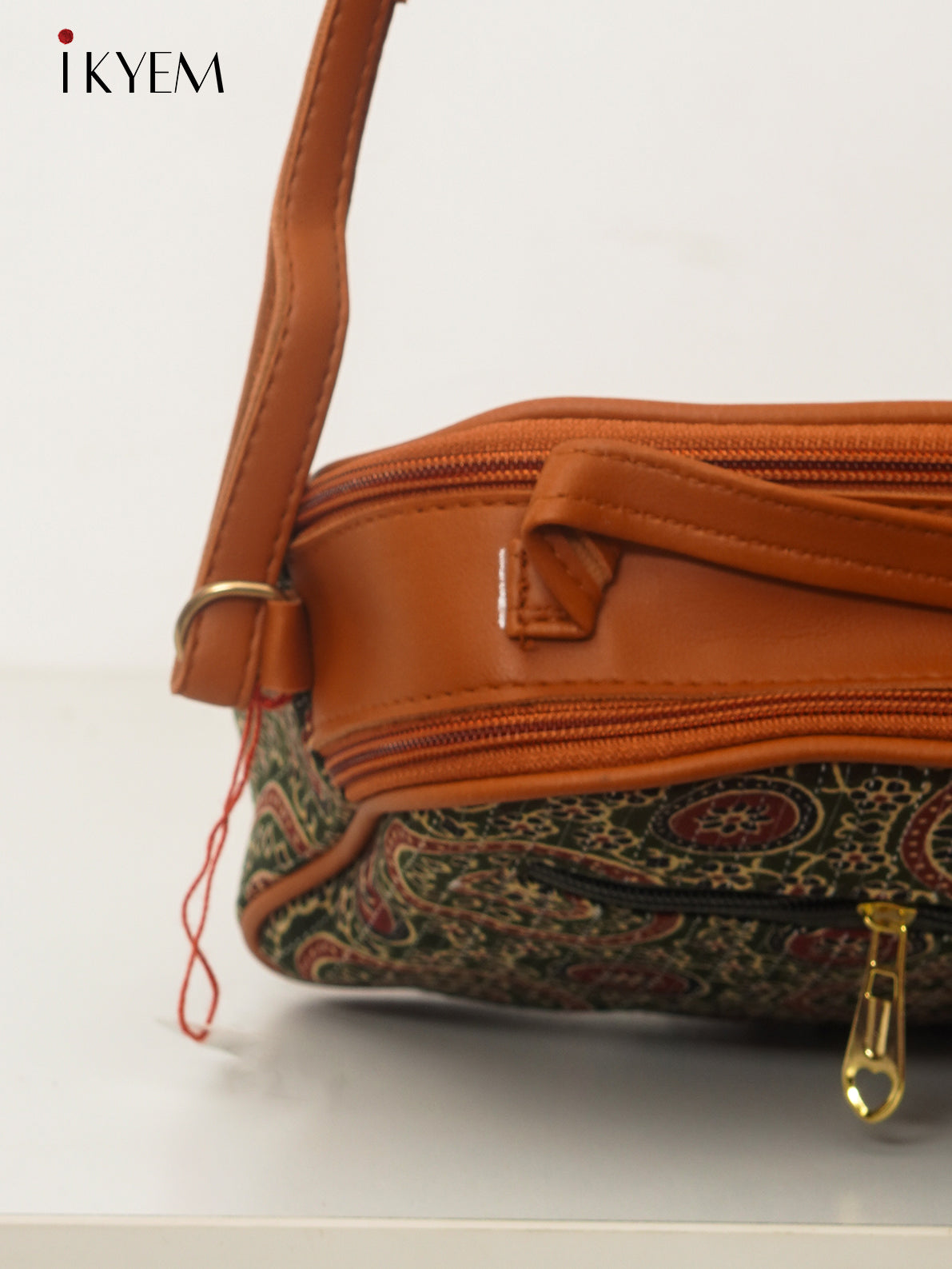 Green & Brown - Ajrakh Hand Bag