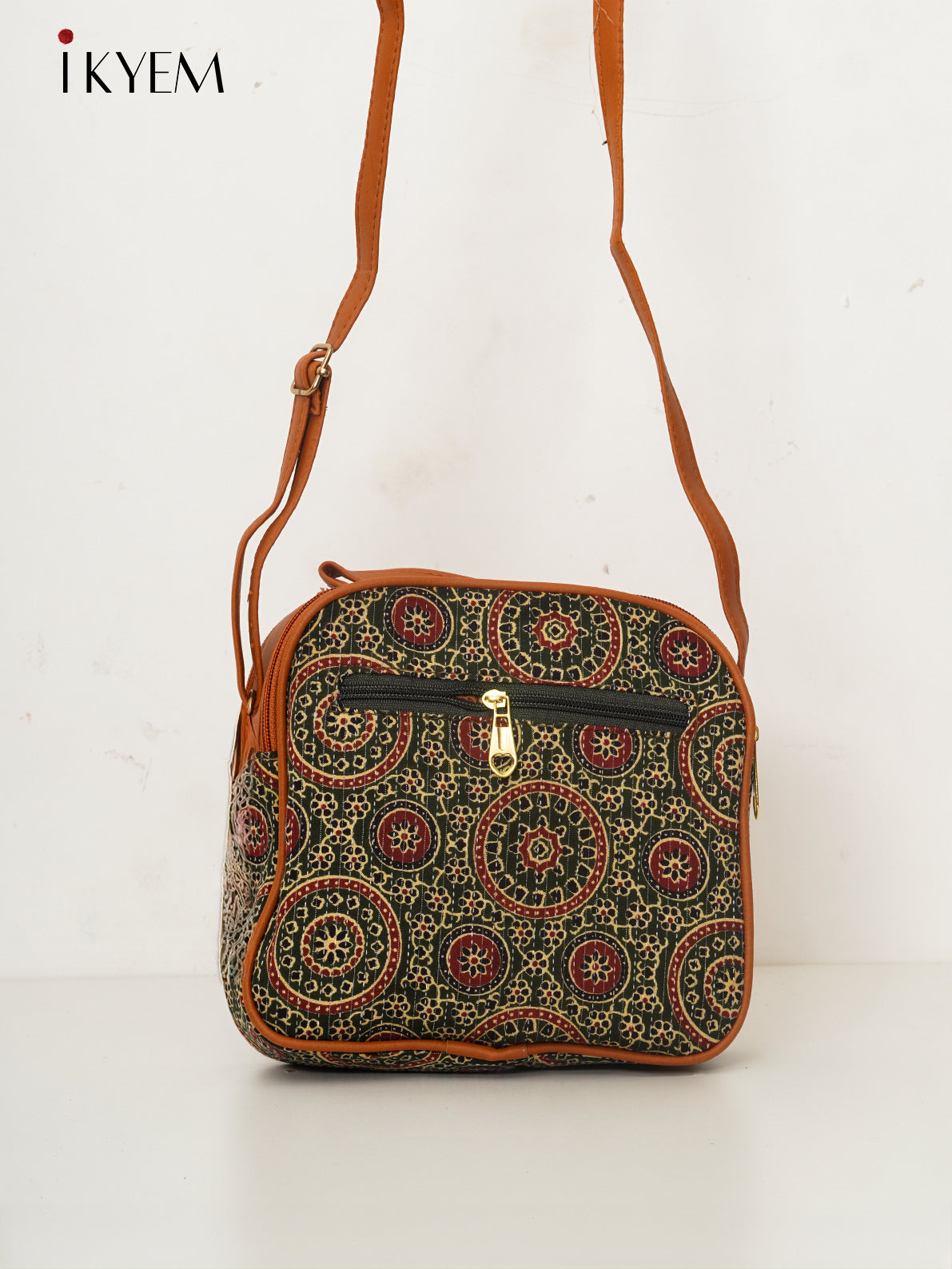 Green & Brown - Ajrakh Hand Bag