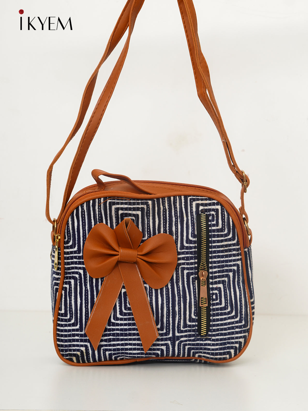 Blue & Brown - Ajrakh Handbag