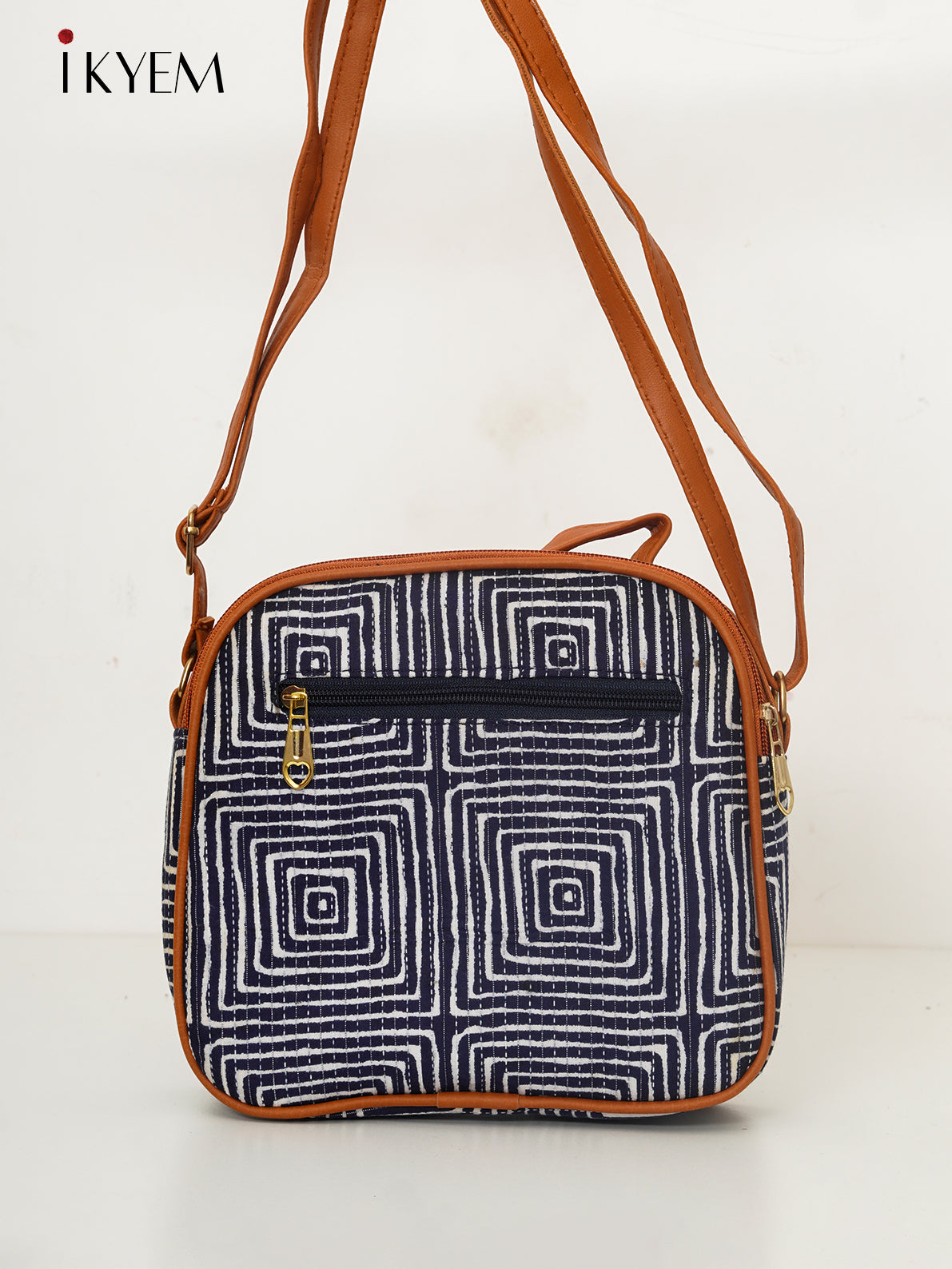 Blue & Brown - Ajrakh Handbag