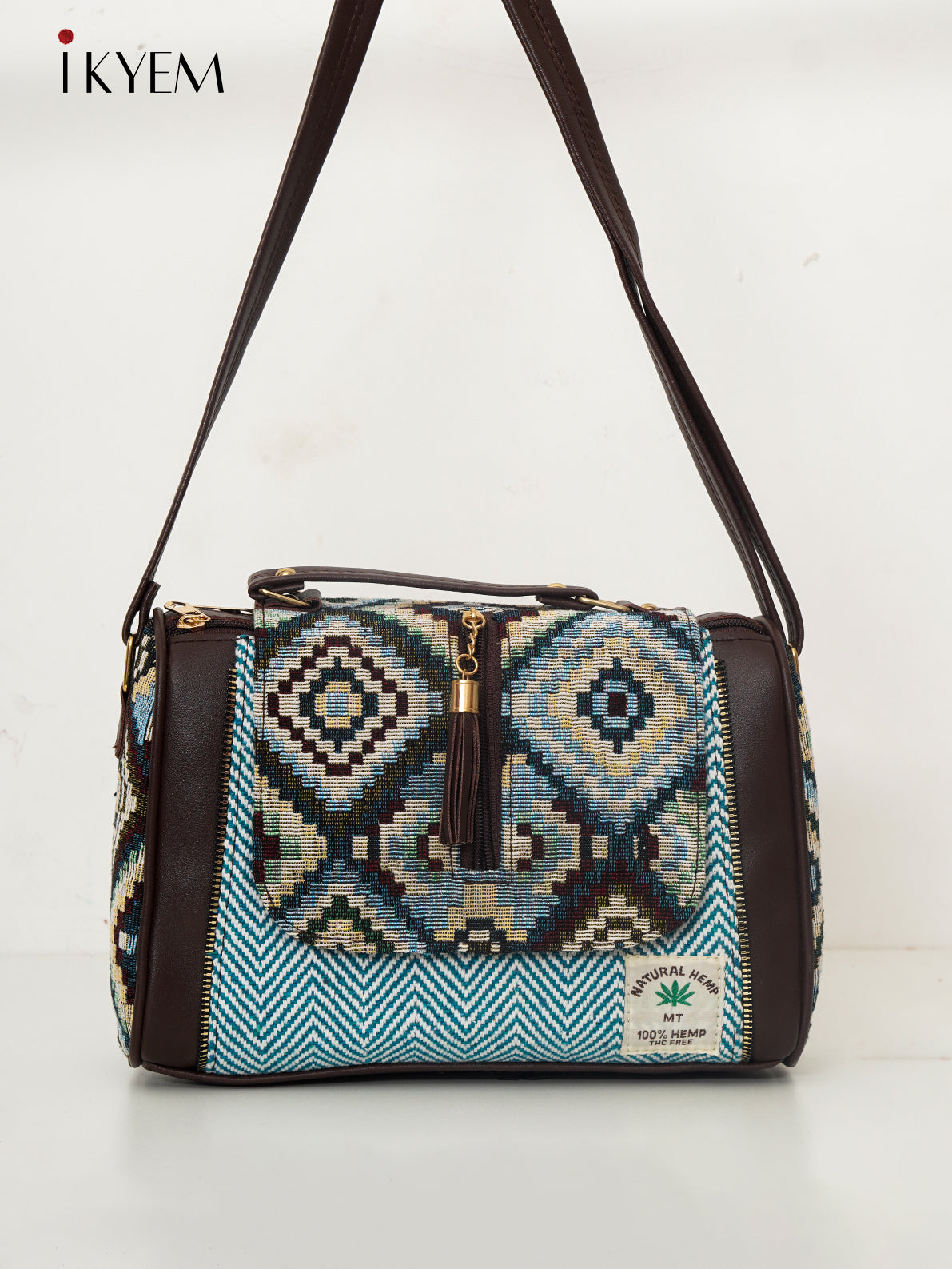 Blue- Ajrakh Hand Bag