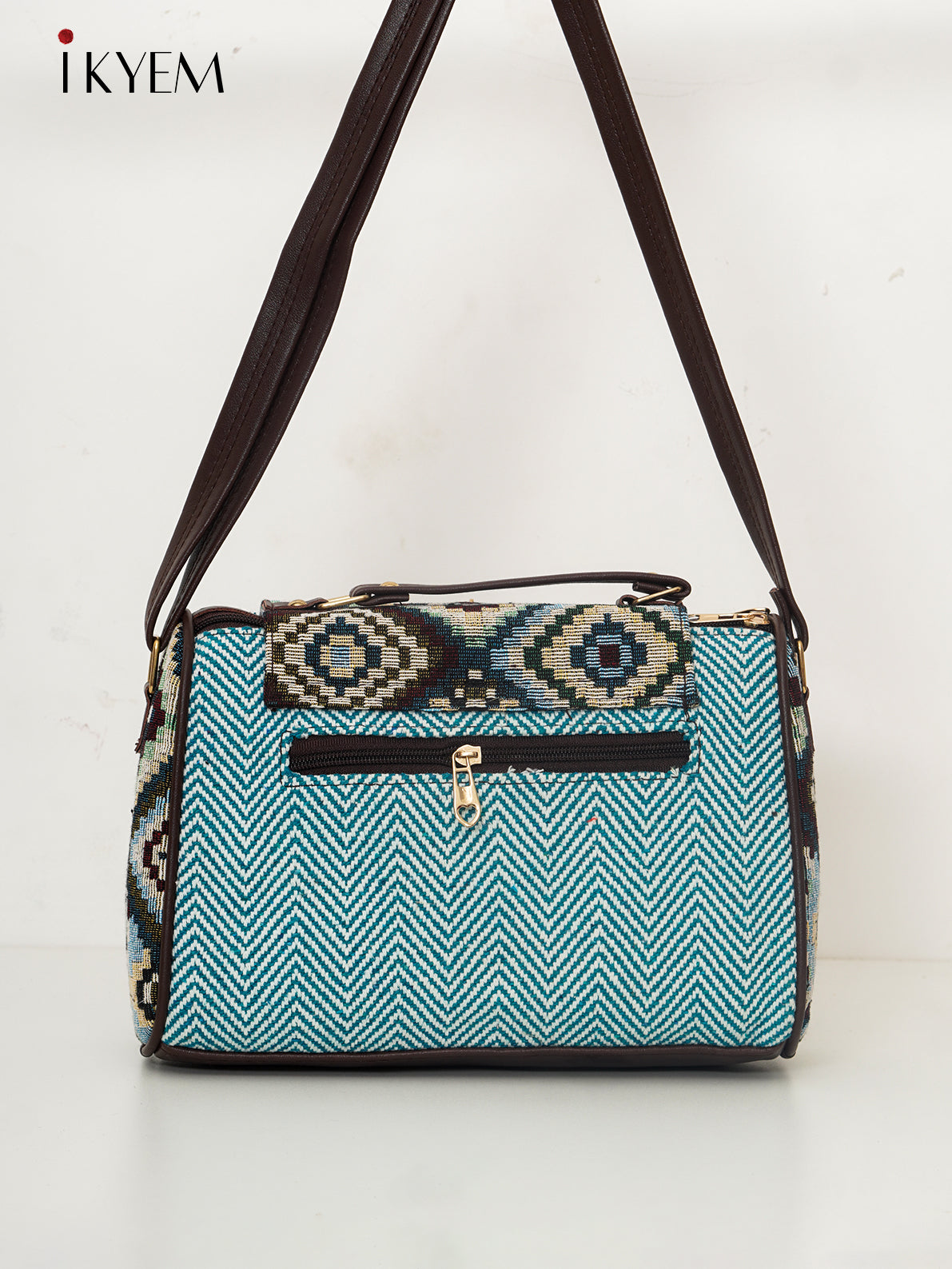 Blue- Ajrakh Hand Bag