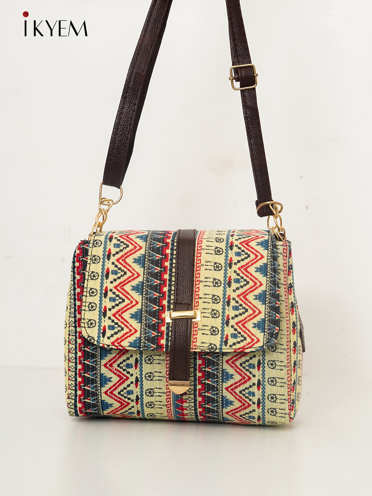 Cream - Ajrakh Handbags