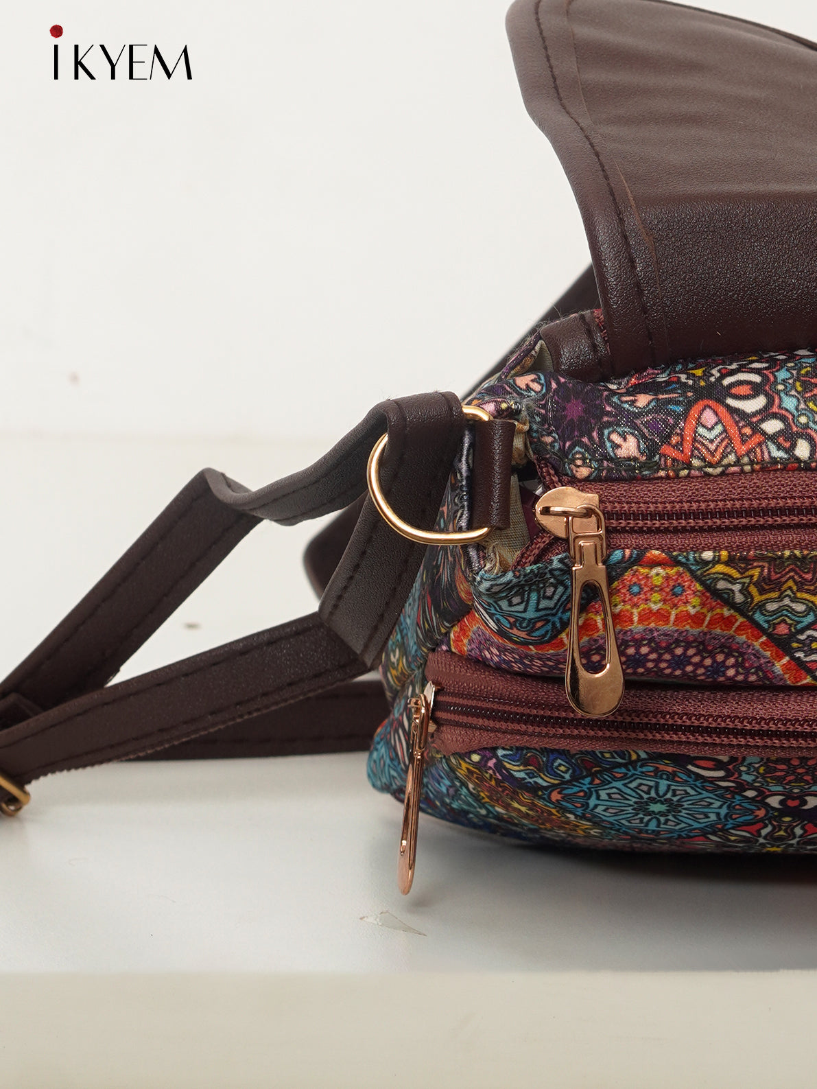 Multicolor & Brown - Ajrakh Hand Bag