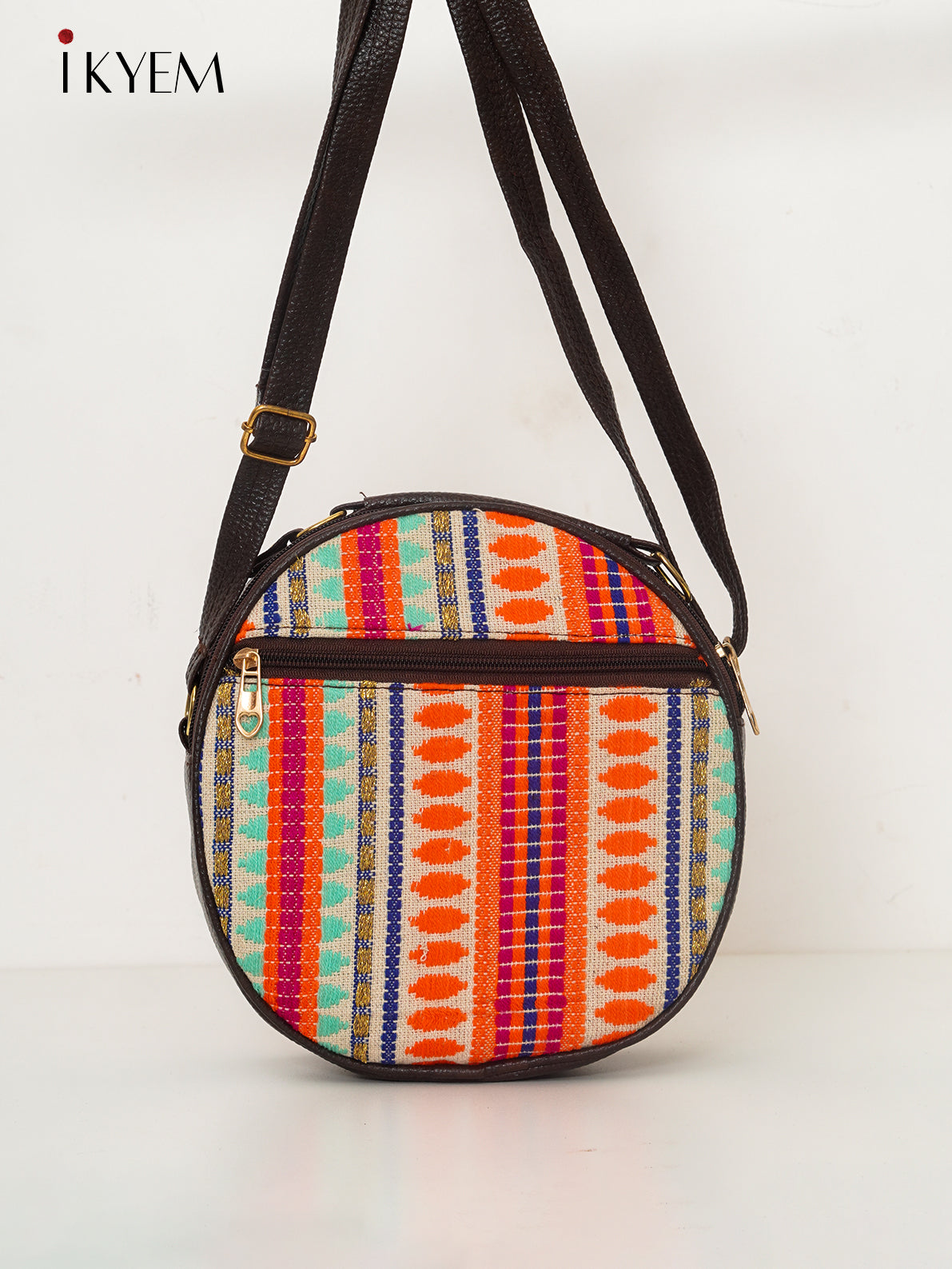 Multicolor & Brown - Ajrakh Handbag