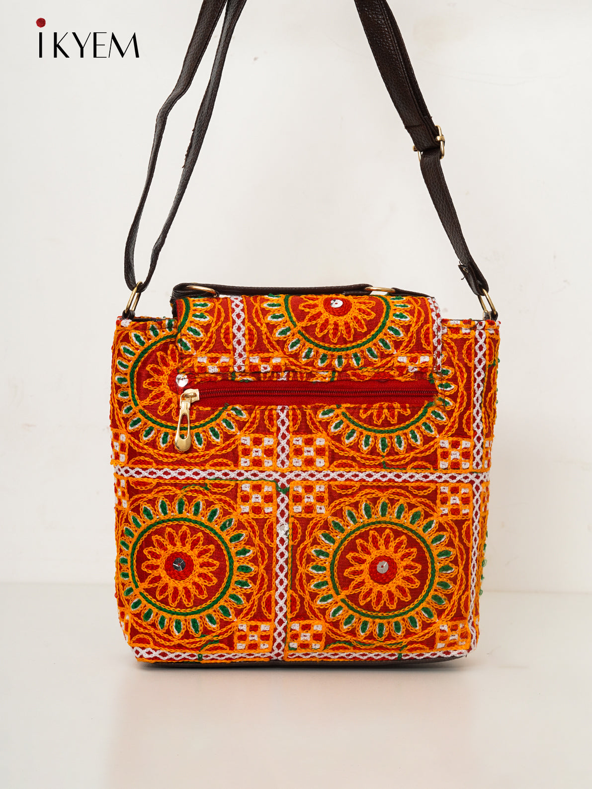 Orange - Ajrakh Handbag