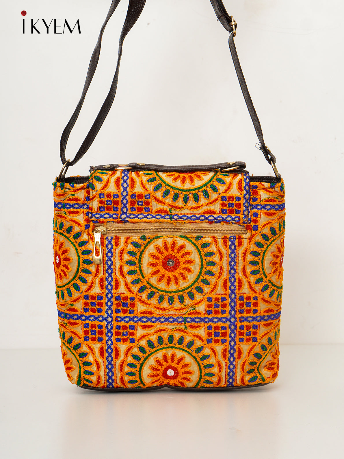 Yellow - Ajrakh Hand Bag