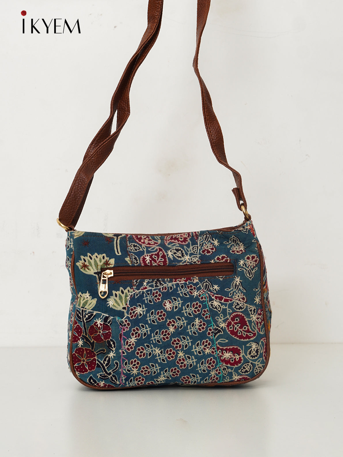 Blue & Brown -  Ajrakh Handbag
