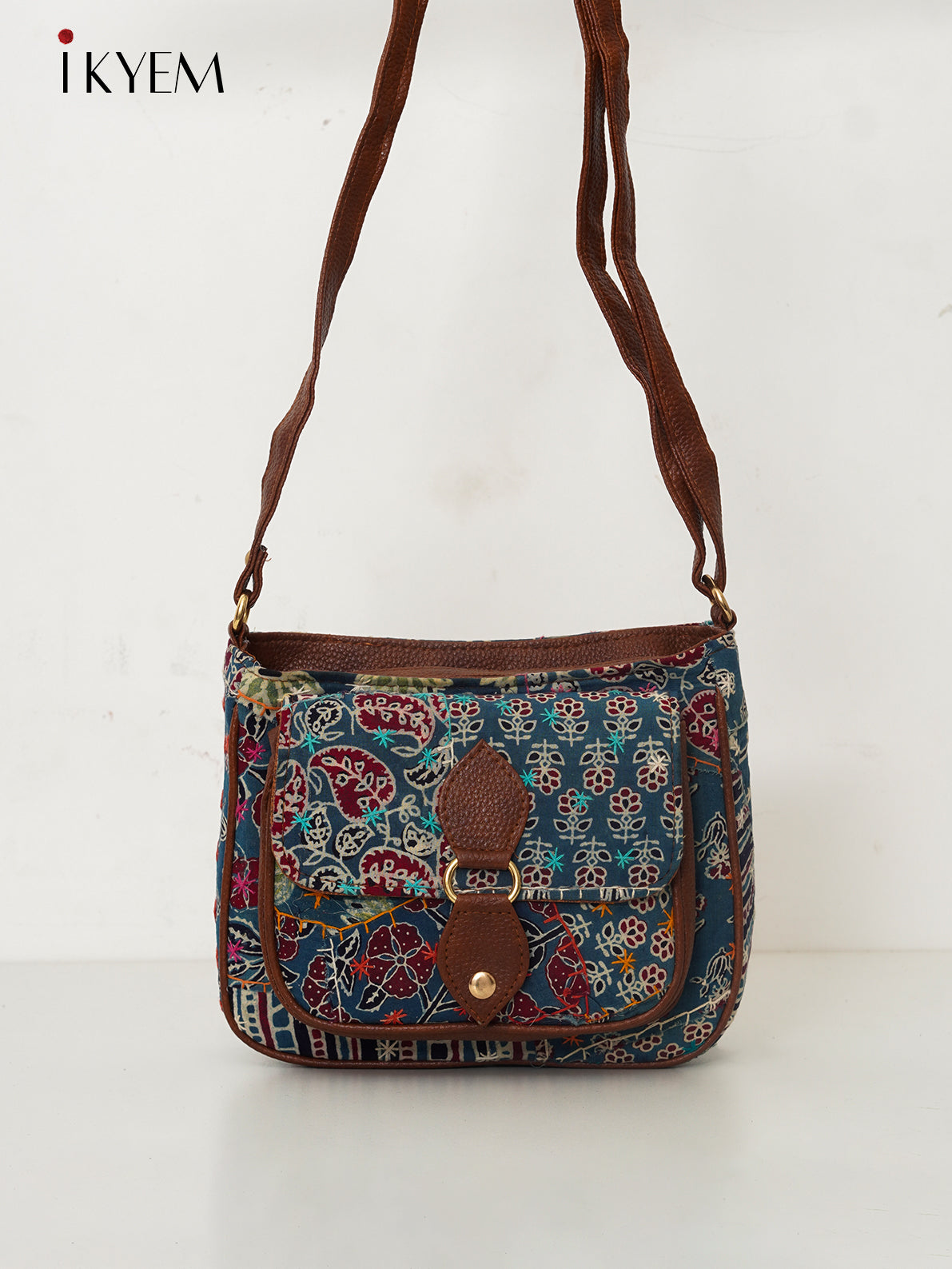 Blue & Brown - Ajrakh Handbag