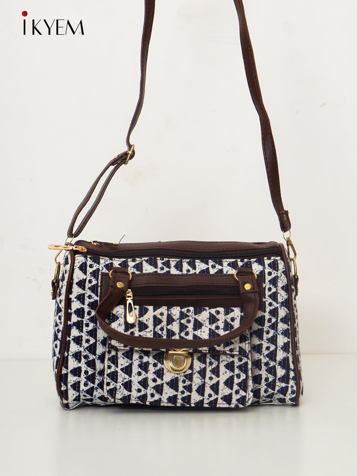 White & Black - Ajrakh Hand Bags