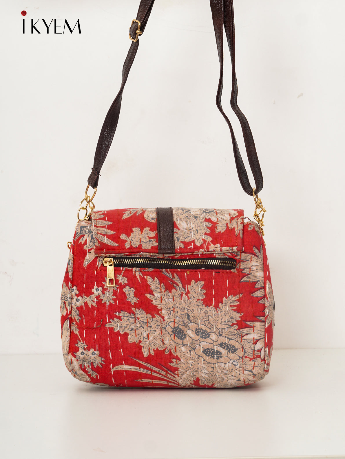 Red & Brown - Ajrakh Hand Bags
