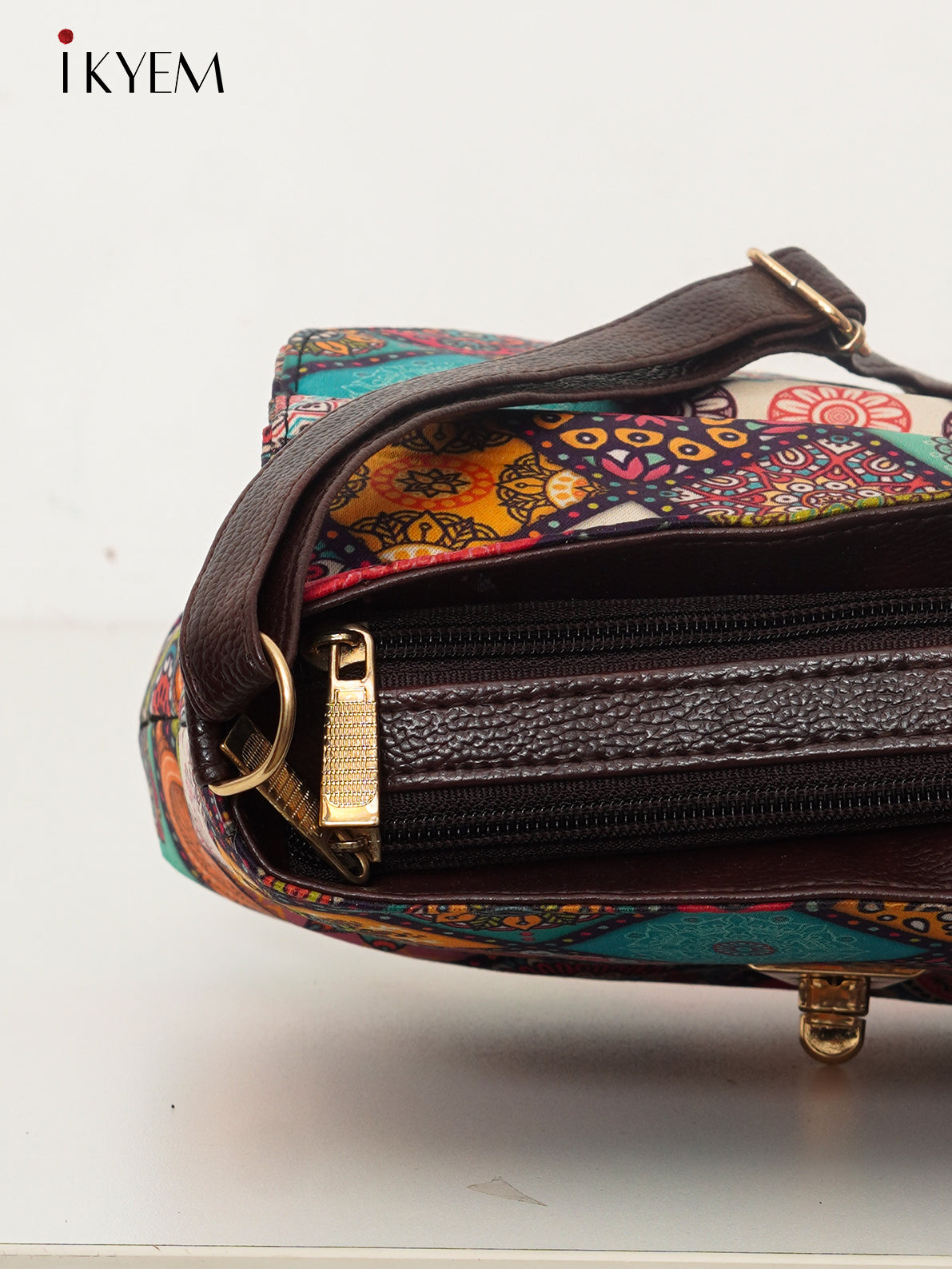Multicolor & Brown - Ajrakh Hand Bag