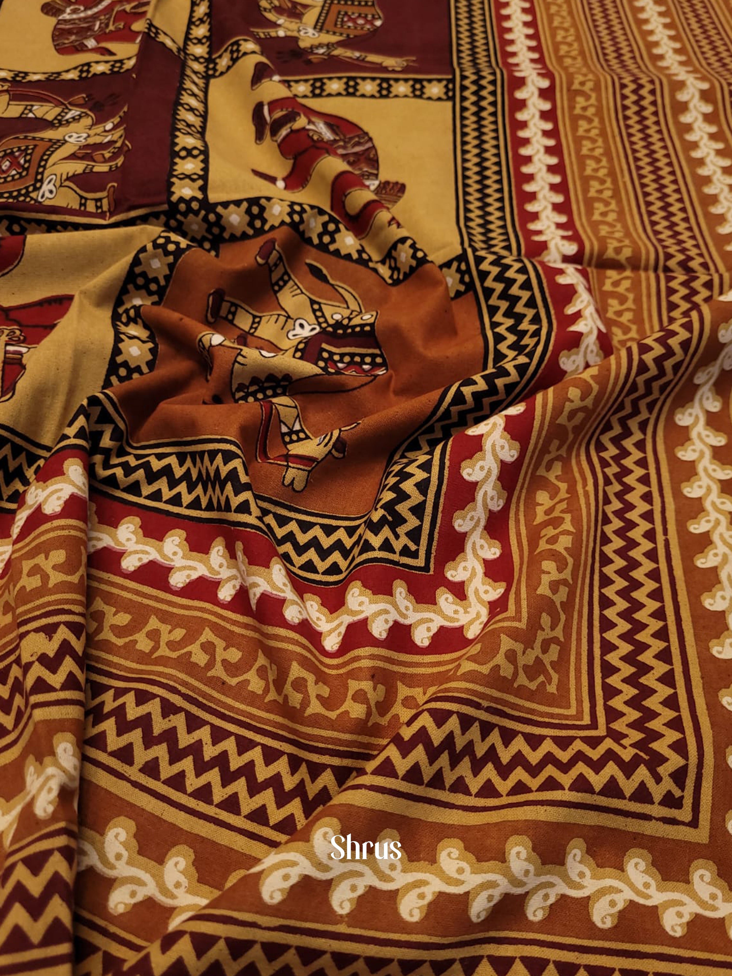 Mustard & Maroon - Bed Spreads