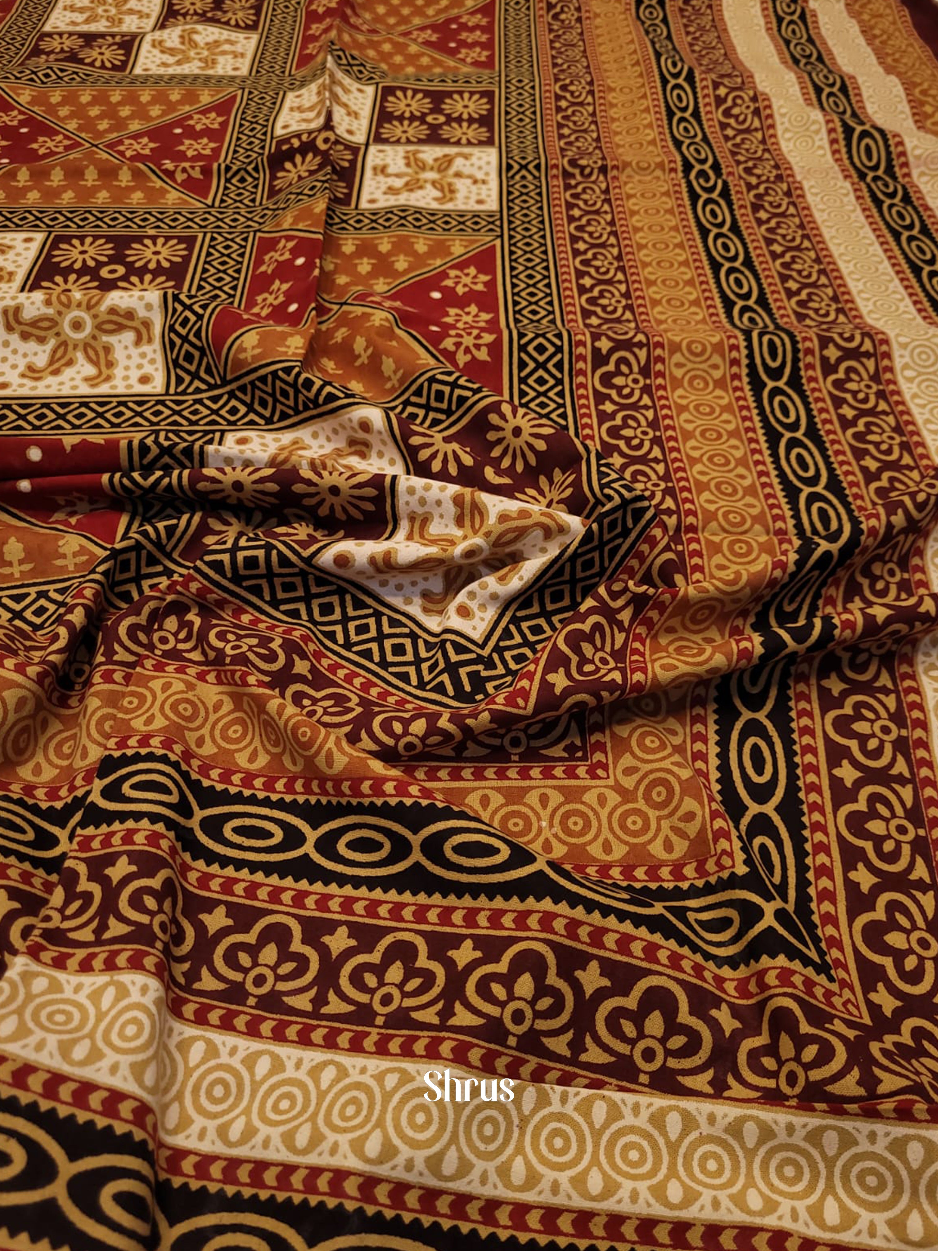 Mustard & Maroon - Bed Spreads