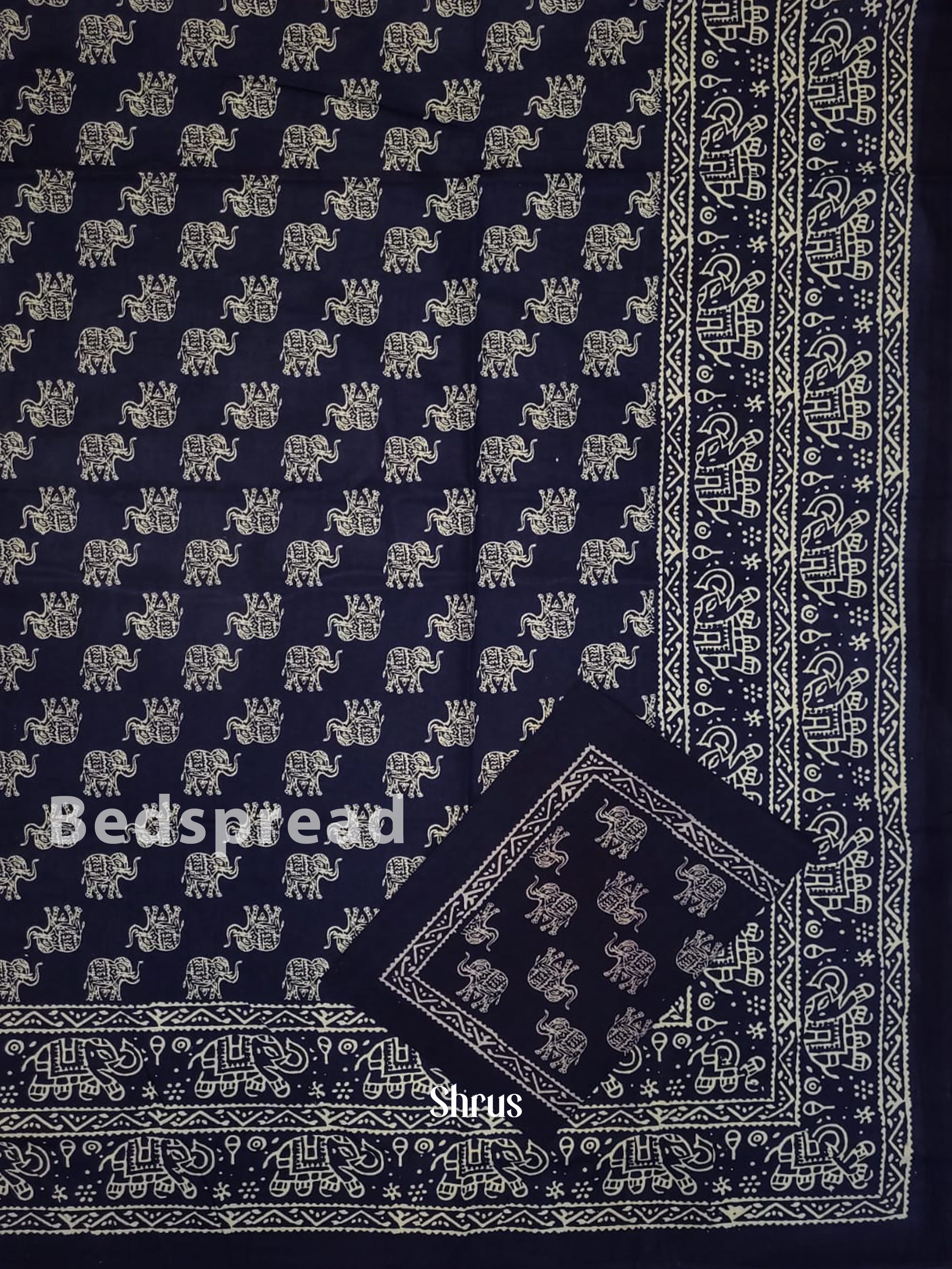 Indigo & Cream -Bed Spreads