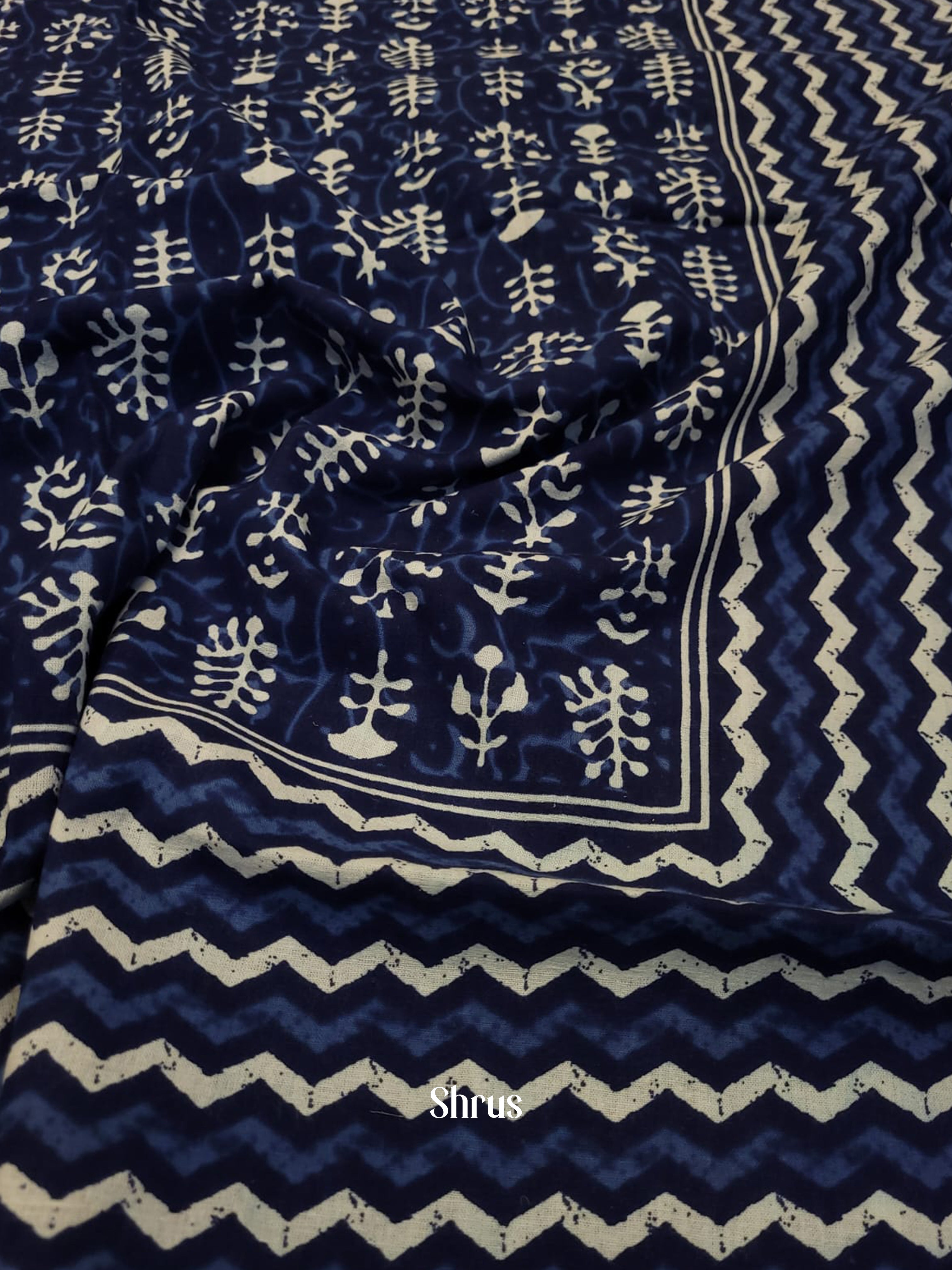 Indigo & Cream -Bed Spreads