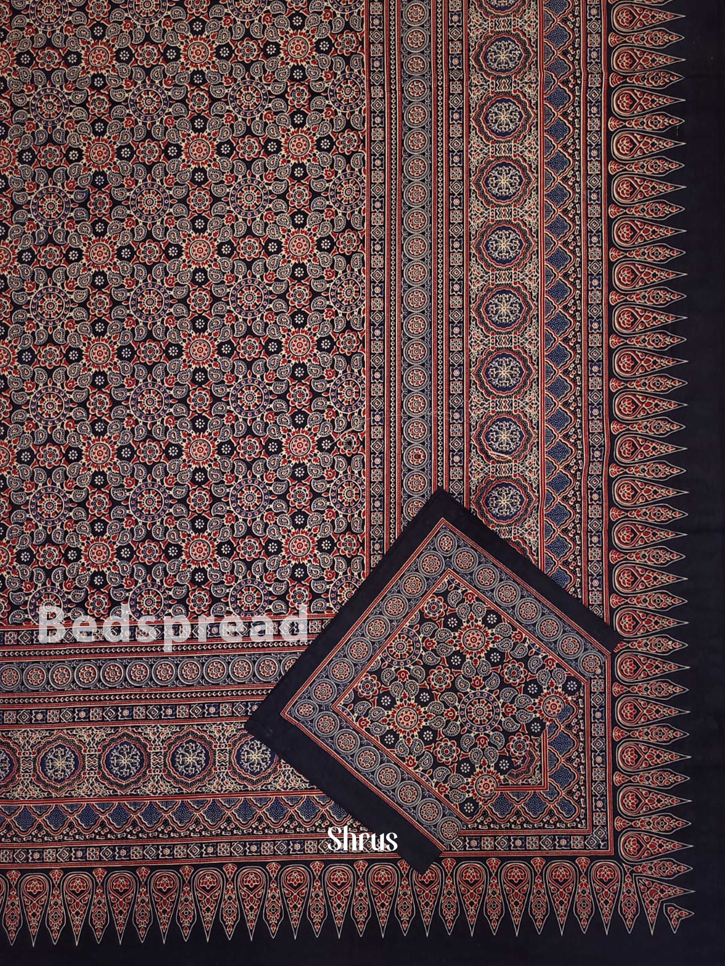 Indigo & Red -Bed Spreads