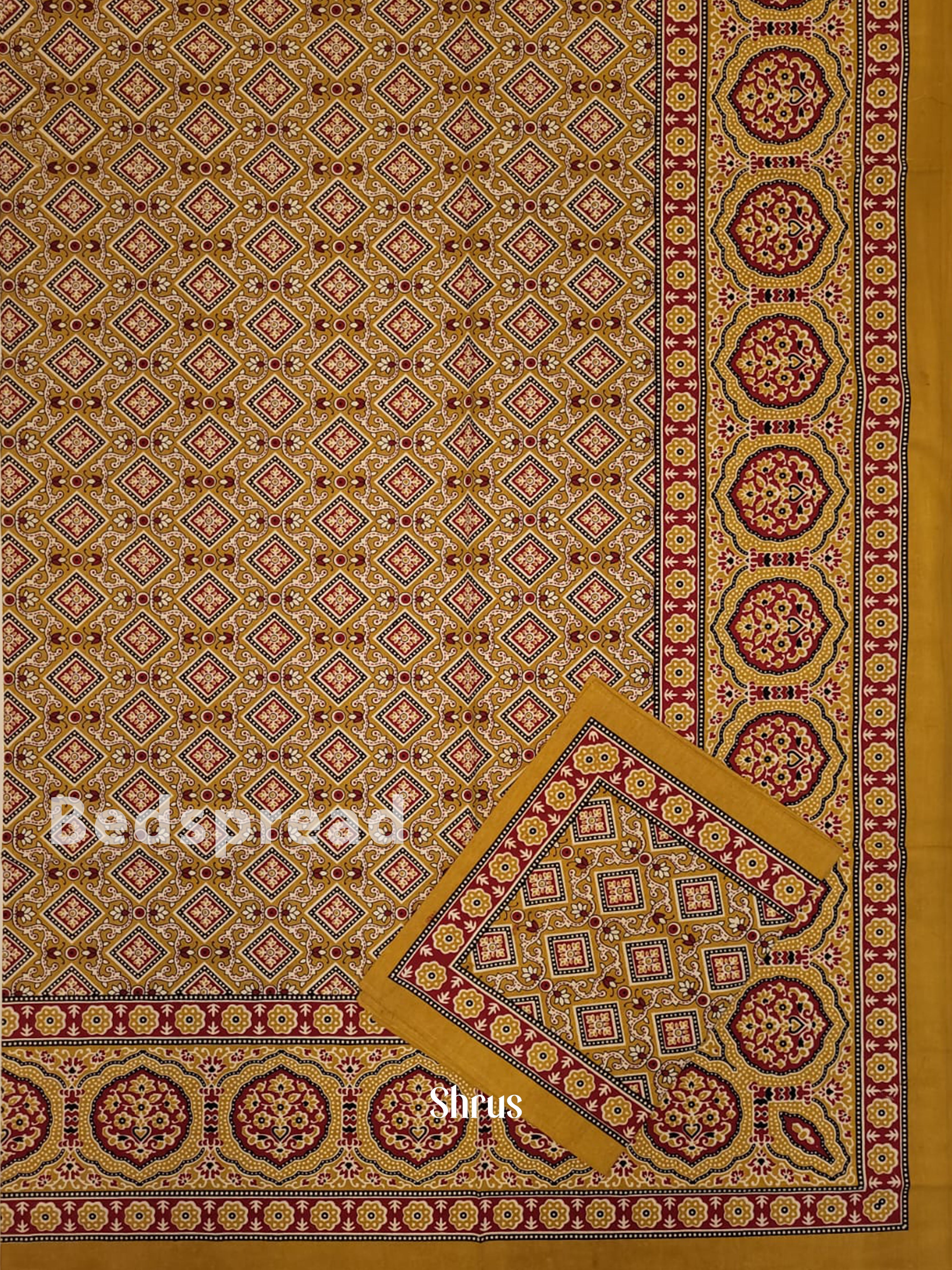 Mustard & Red - Bed Spreads