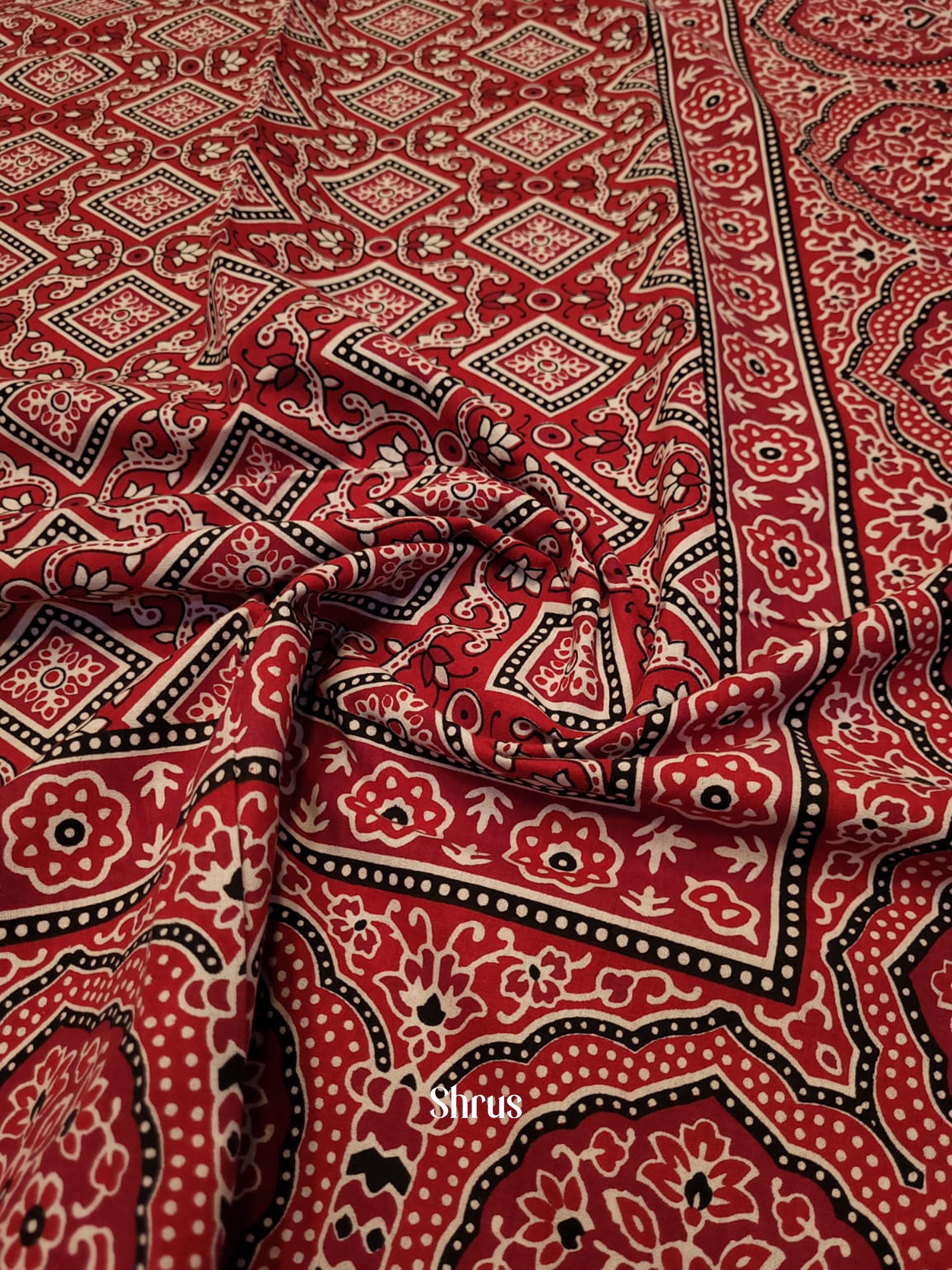 Red & Cream  - Bed Spreads