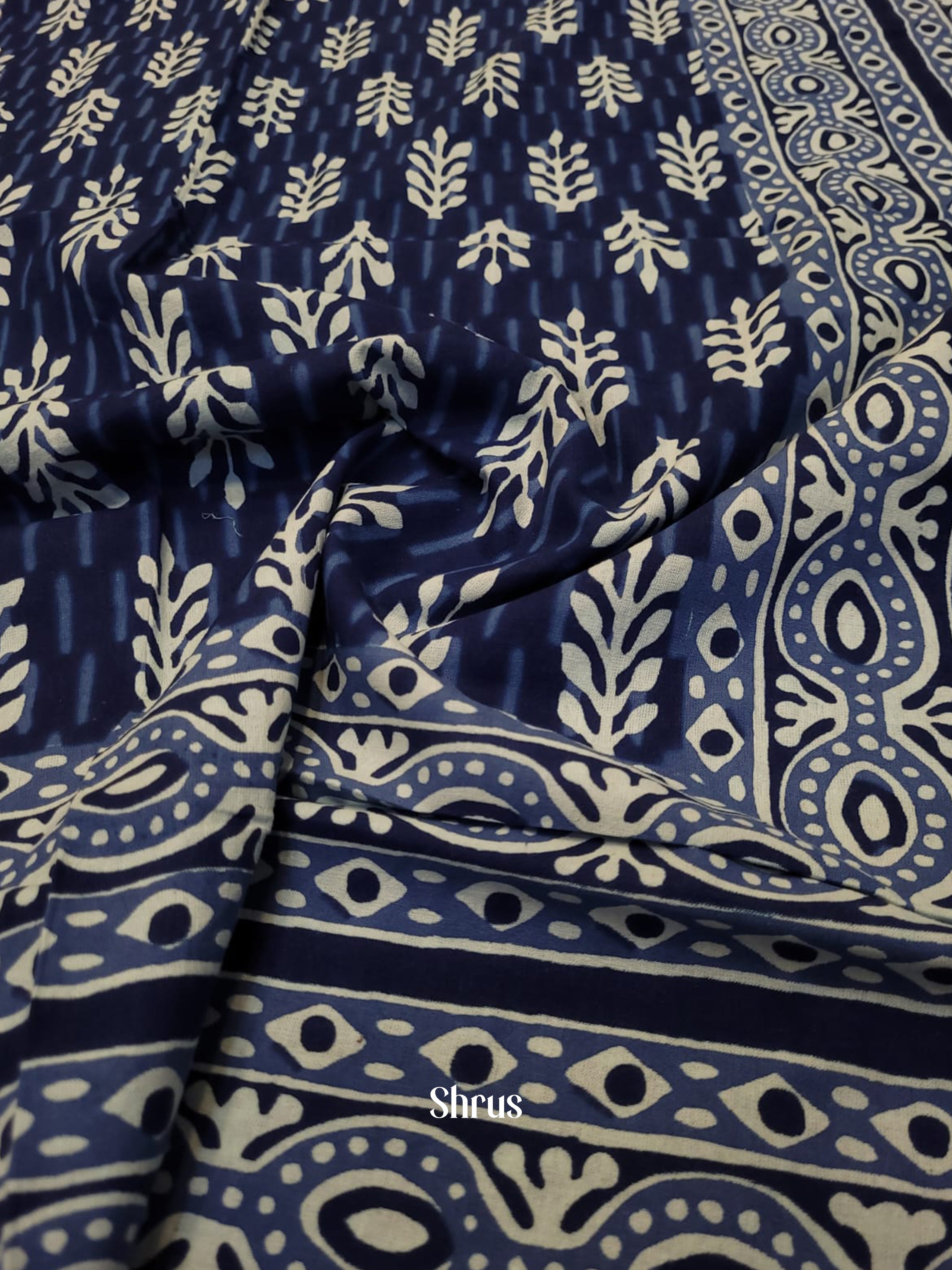 Indigo & Cream  -Bed Spreads