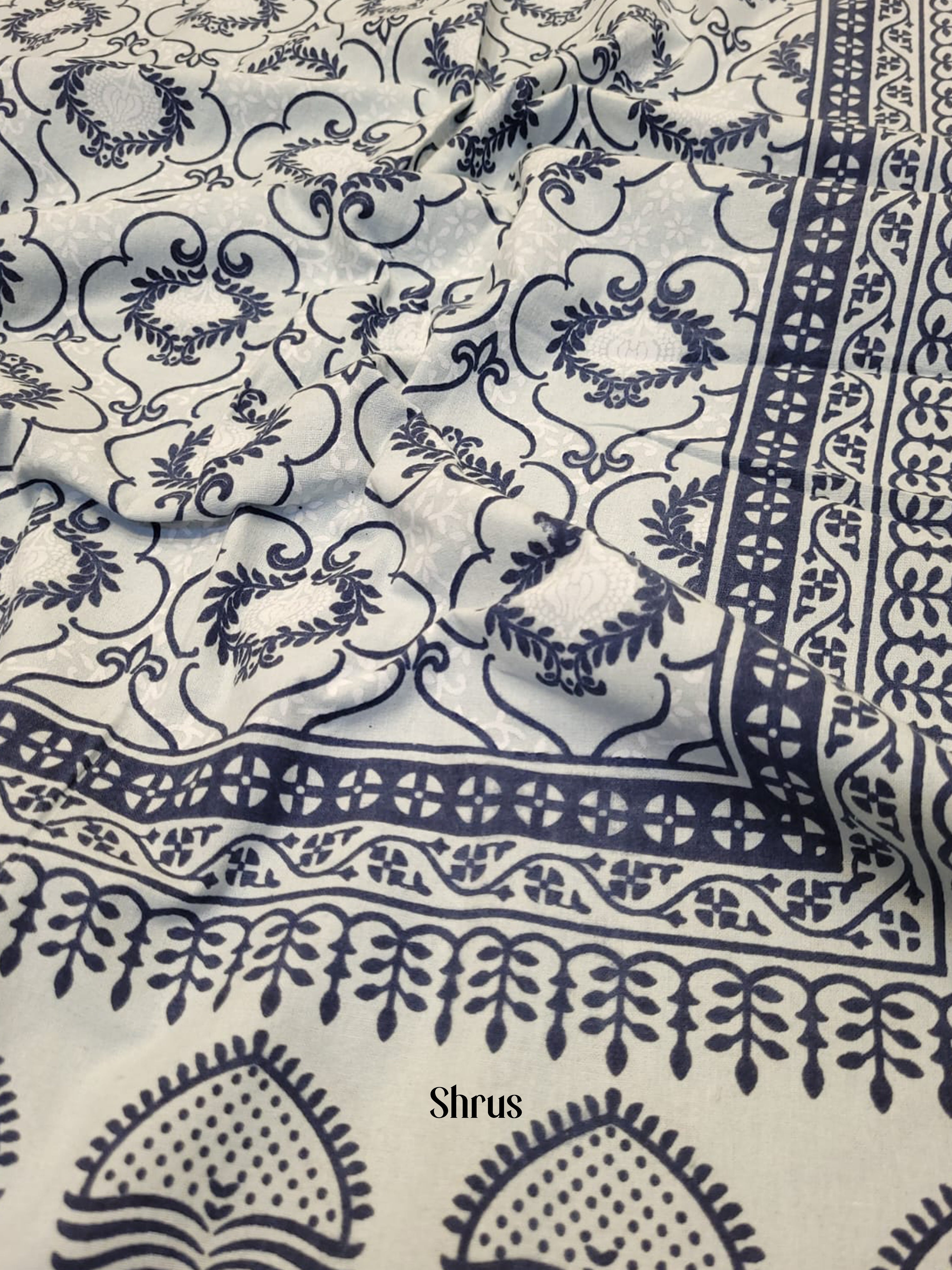 White & Blue -  Bed Spreads