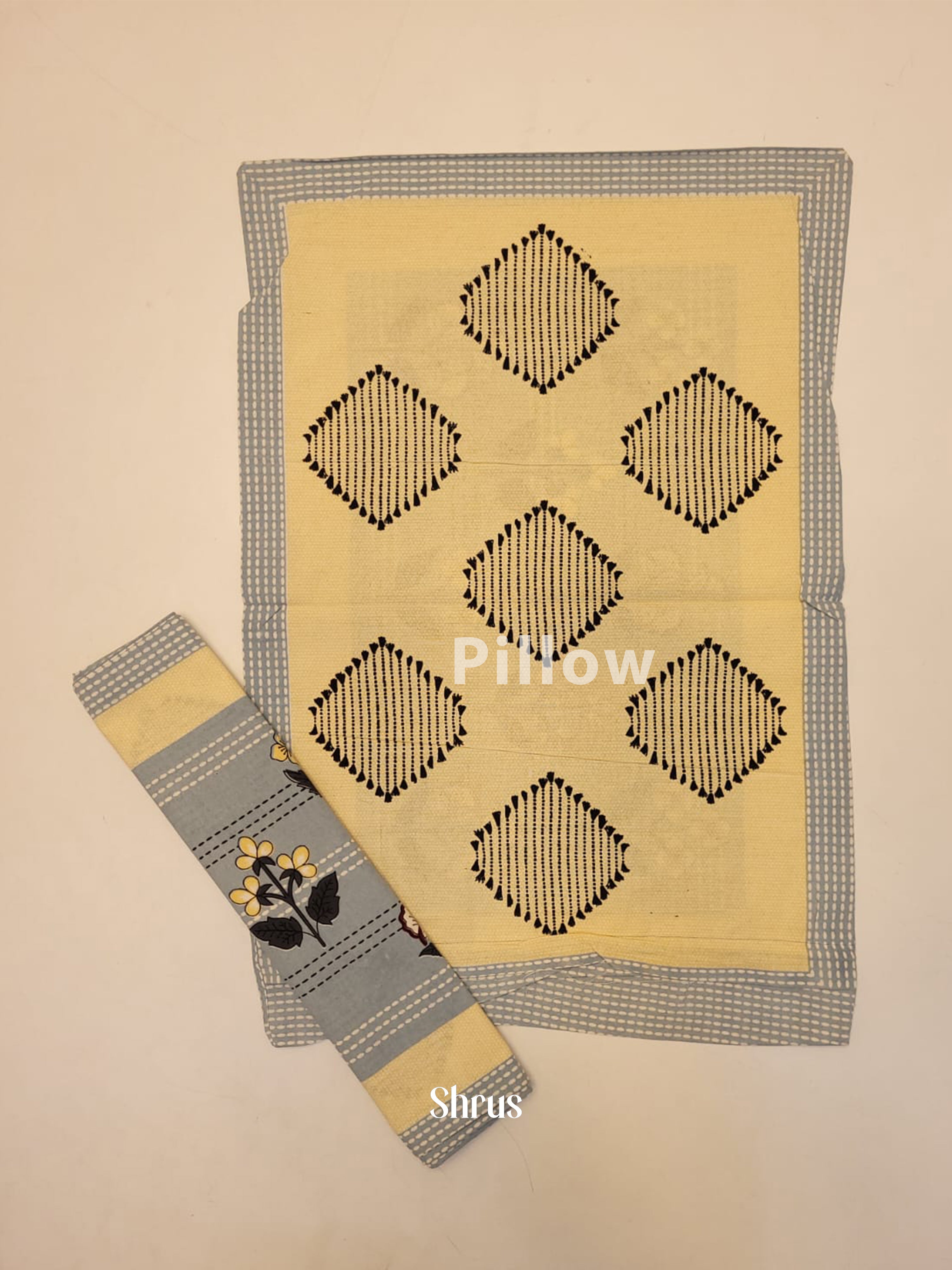 Yellow & Grey -Bed Spreads