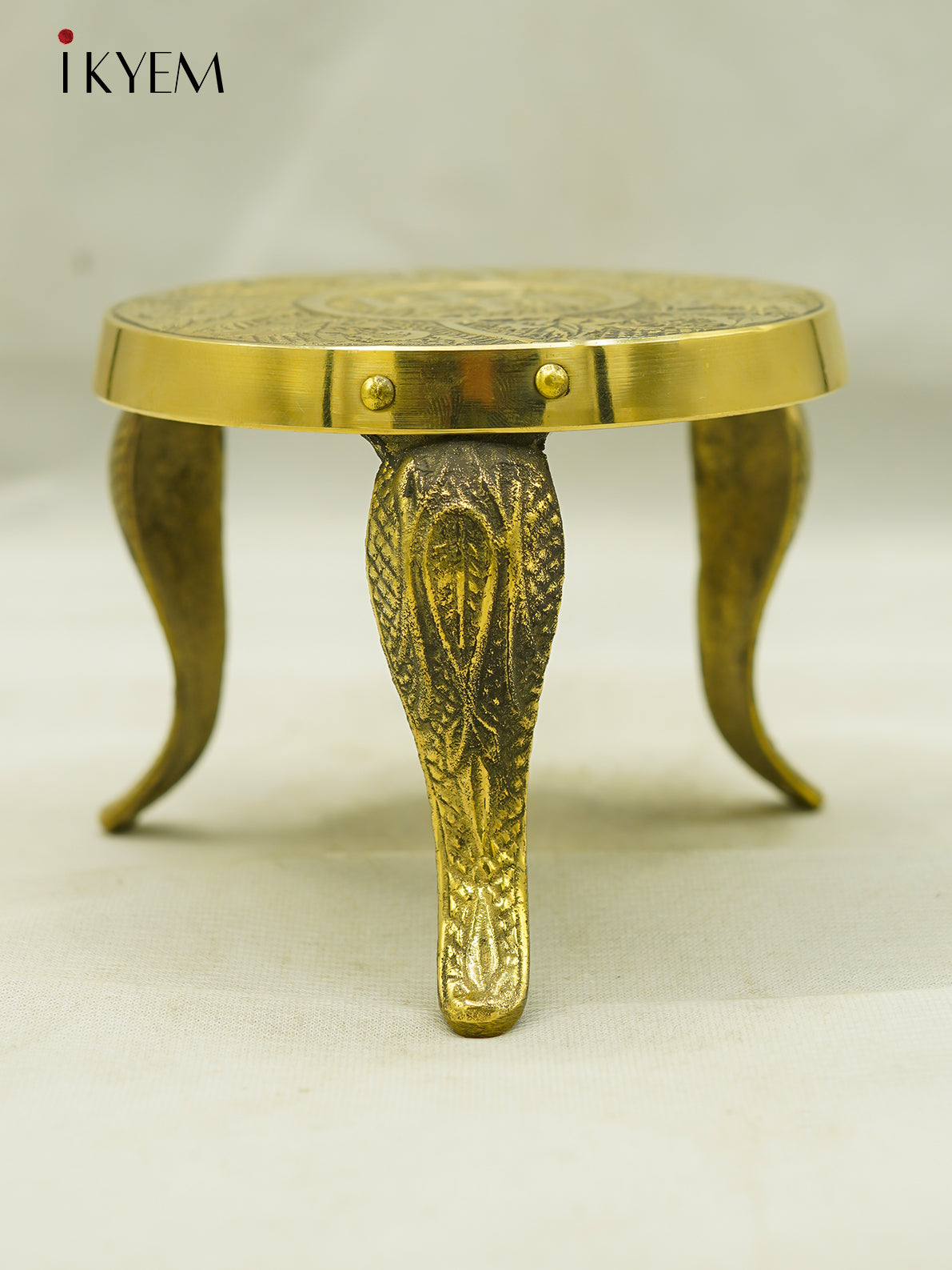 Brass mukkali Stool