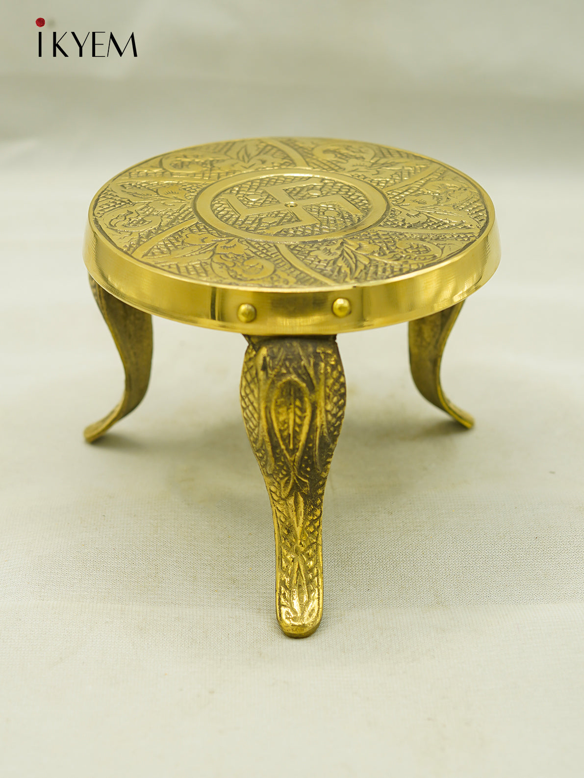 Brass mukkali Stool