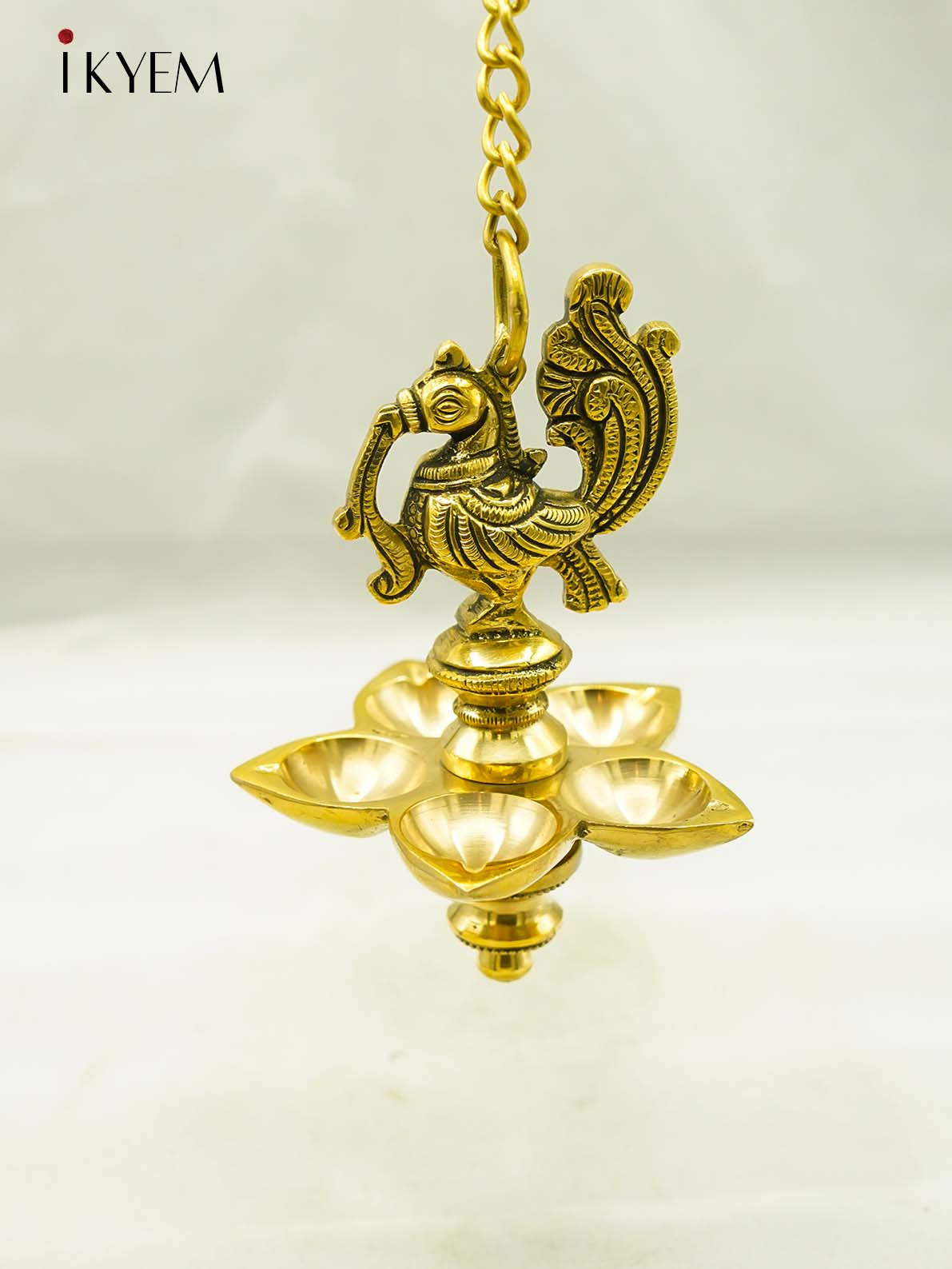 Brass Peacock Hanging Vilakku - 4FJ14039