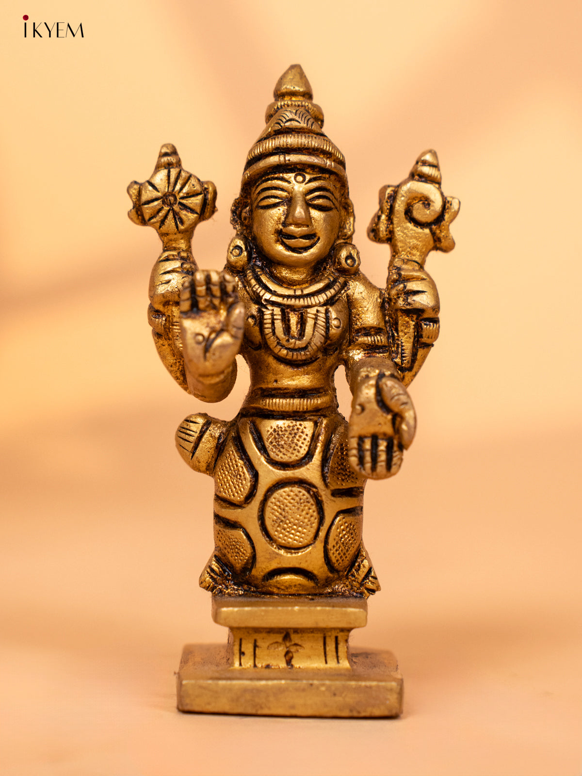 Brass Visnu Kurma Avatar Idol - 3.1 Inch - 4FJ14088