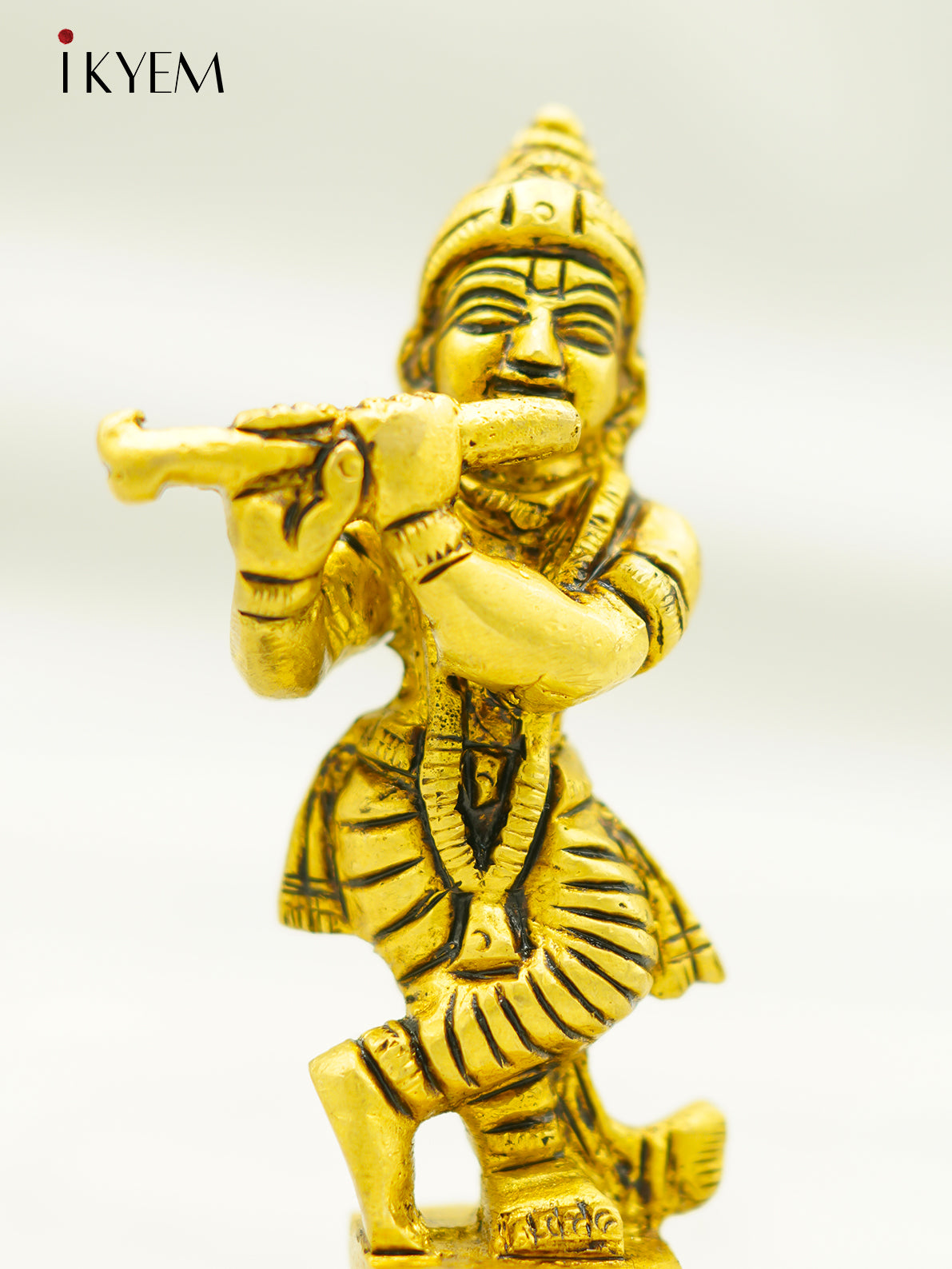 Brass Lord Krishna Idol