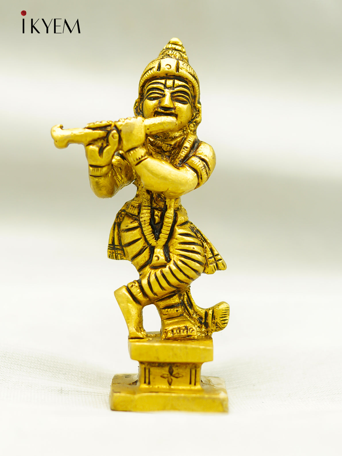 Brass Lord Krishna Idol