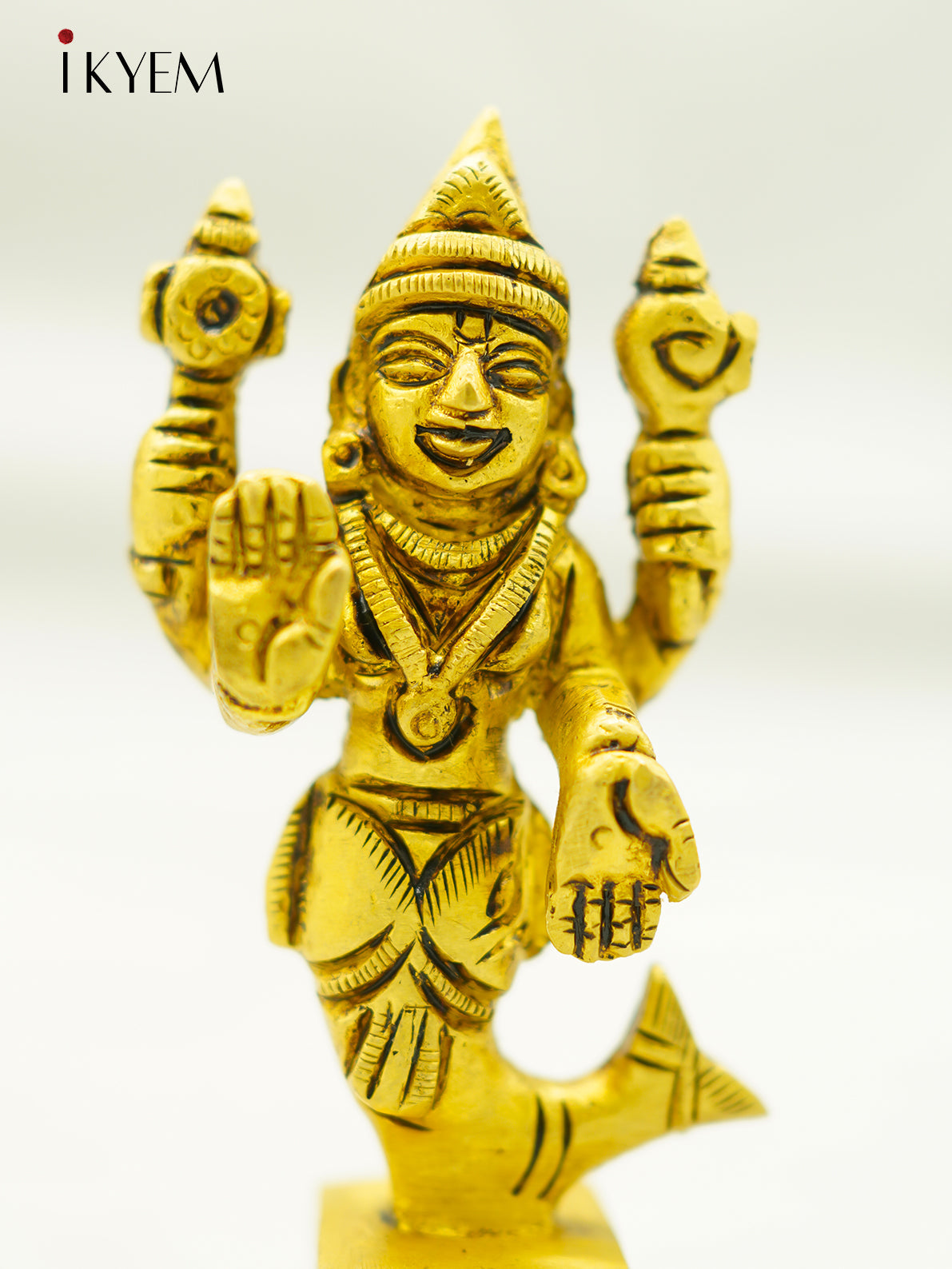 Brass Vishnu Macha Idol