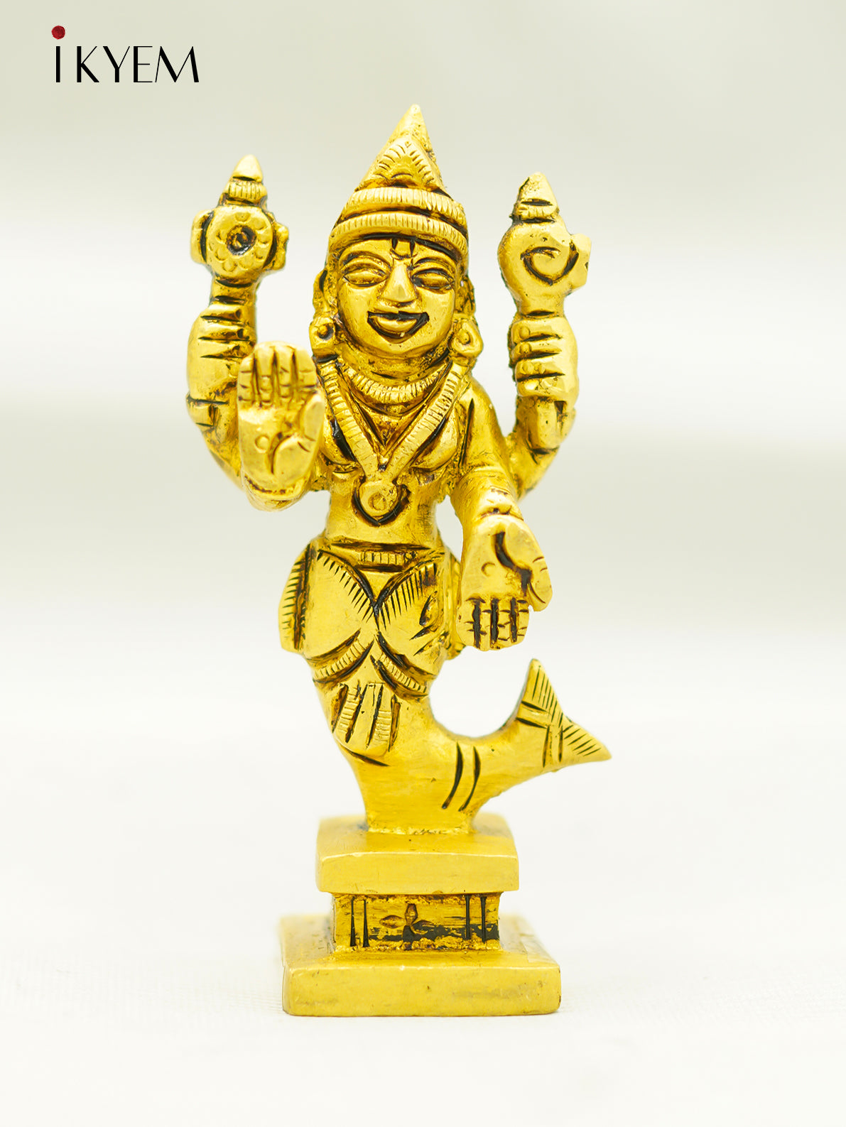 Brass Vishnu Macha Idol